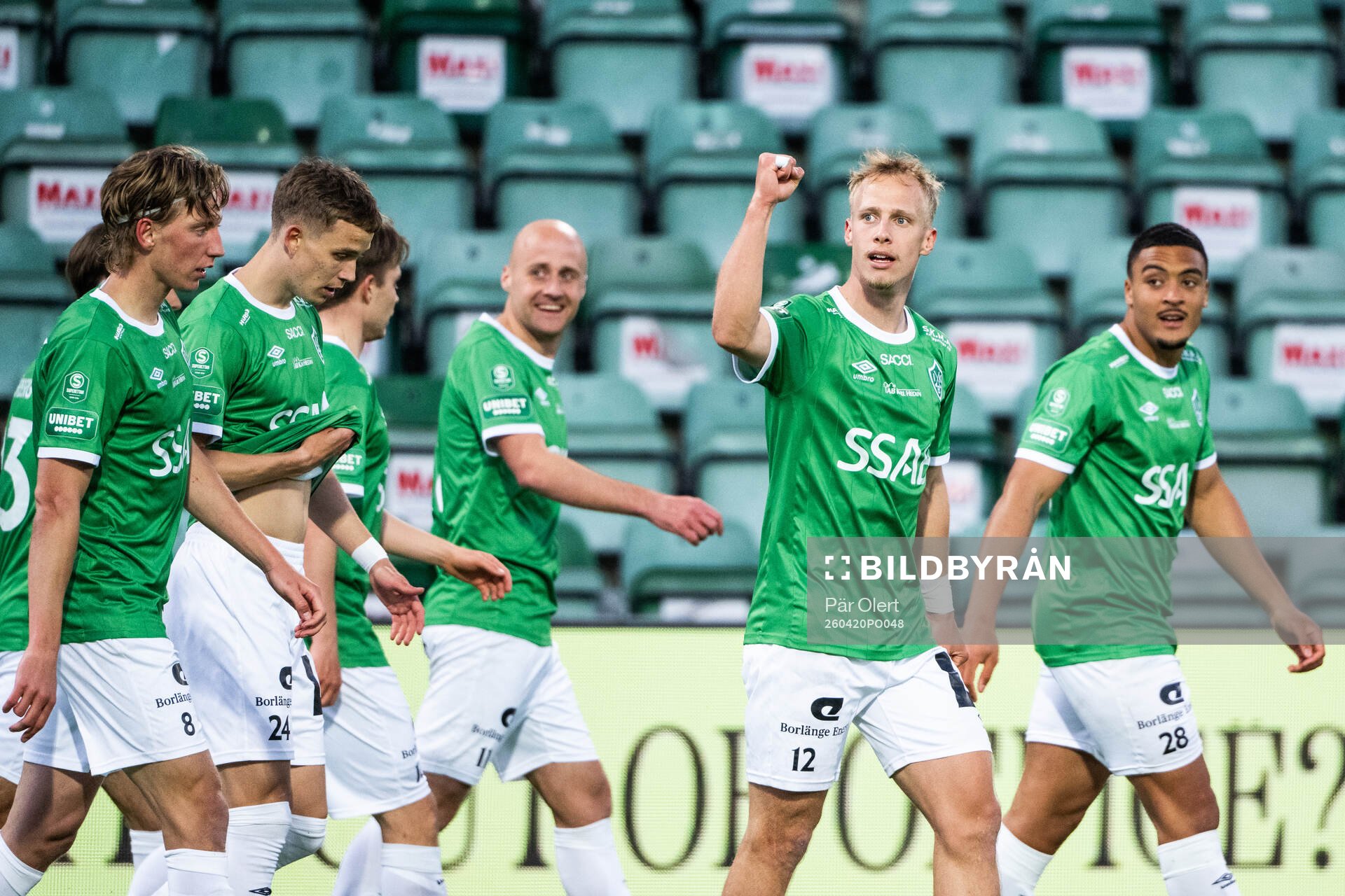 Brages Alex Mortensen jublar