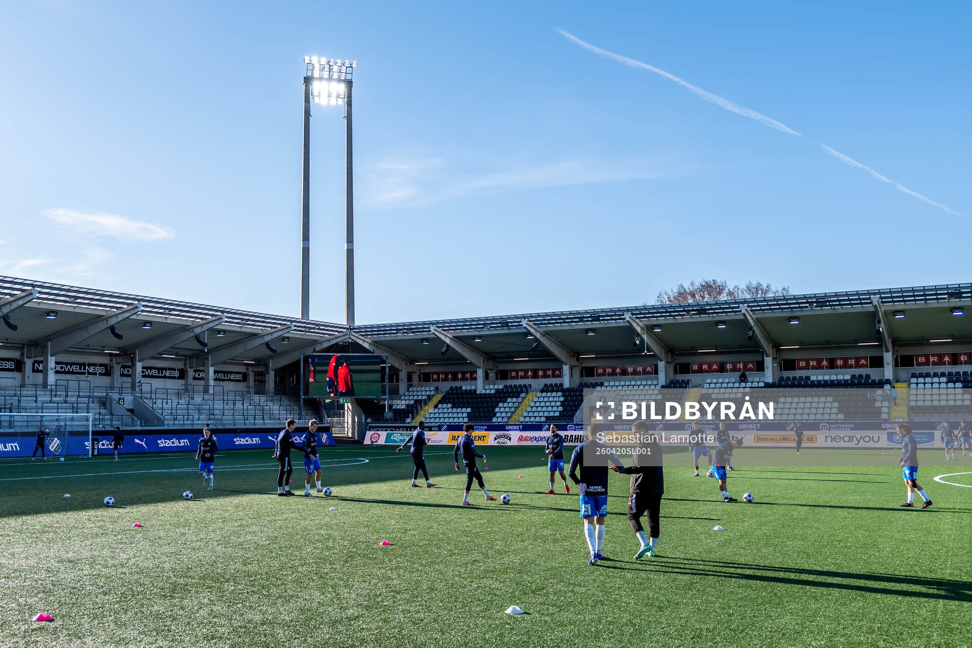 Oddevolds spelare värmer upp