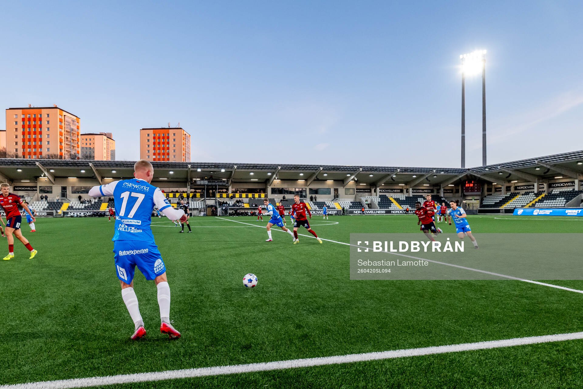 under fotbollsmatchen i Superettan mellan Oddevold och