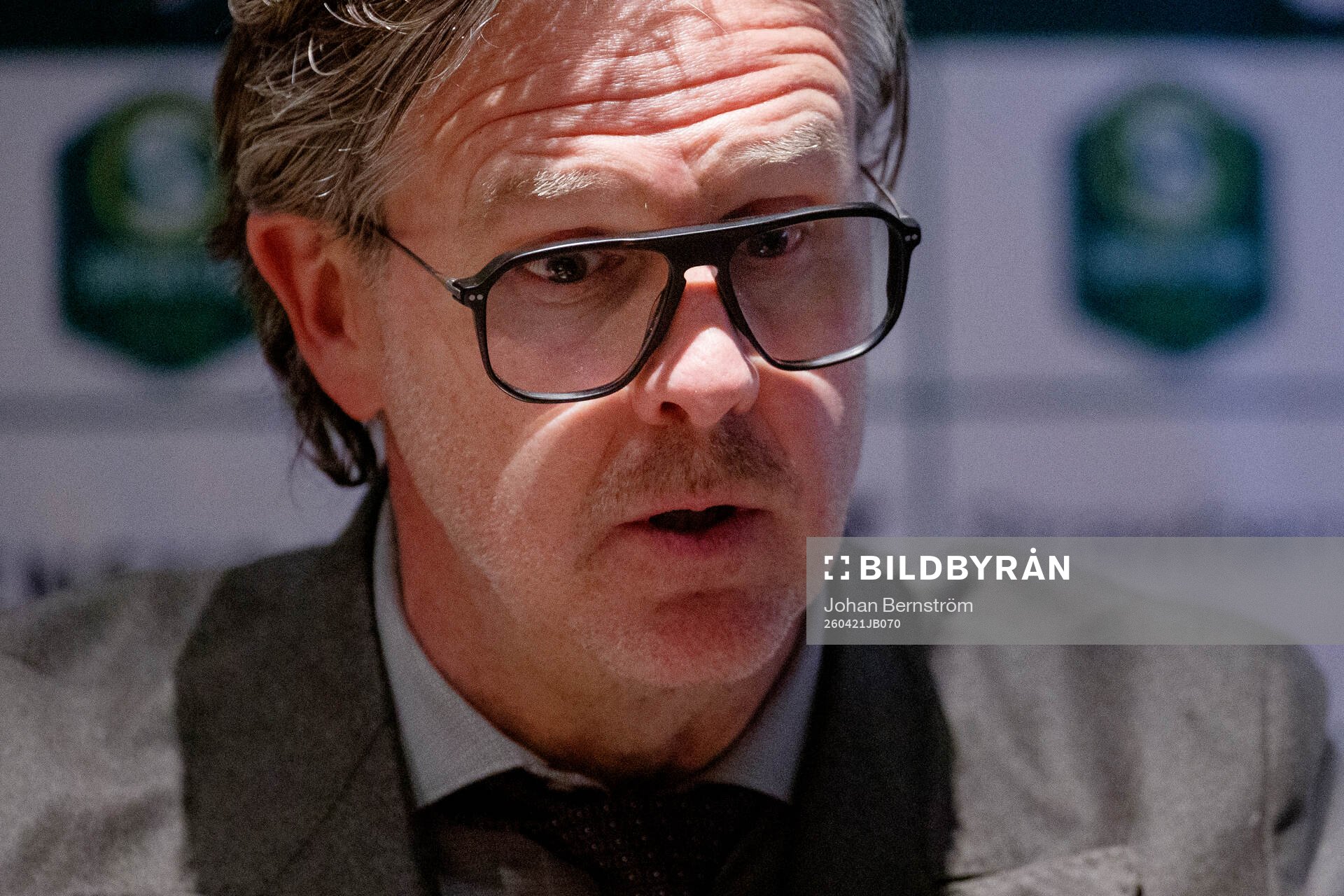 Örebros tränare Rikard Norling på presskonferansen