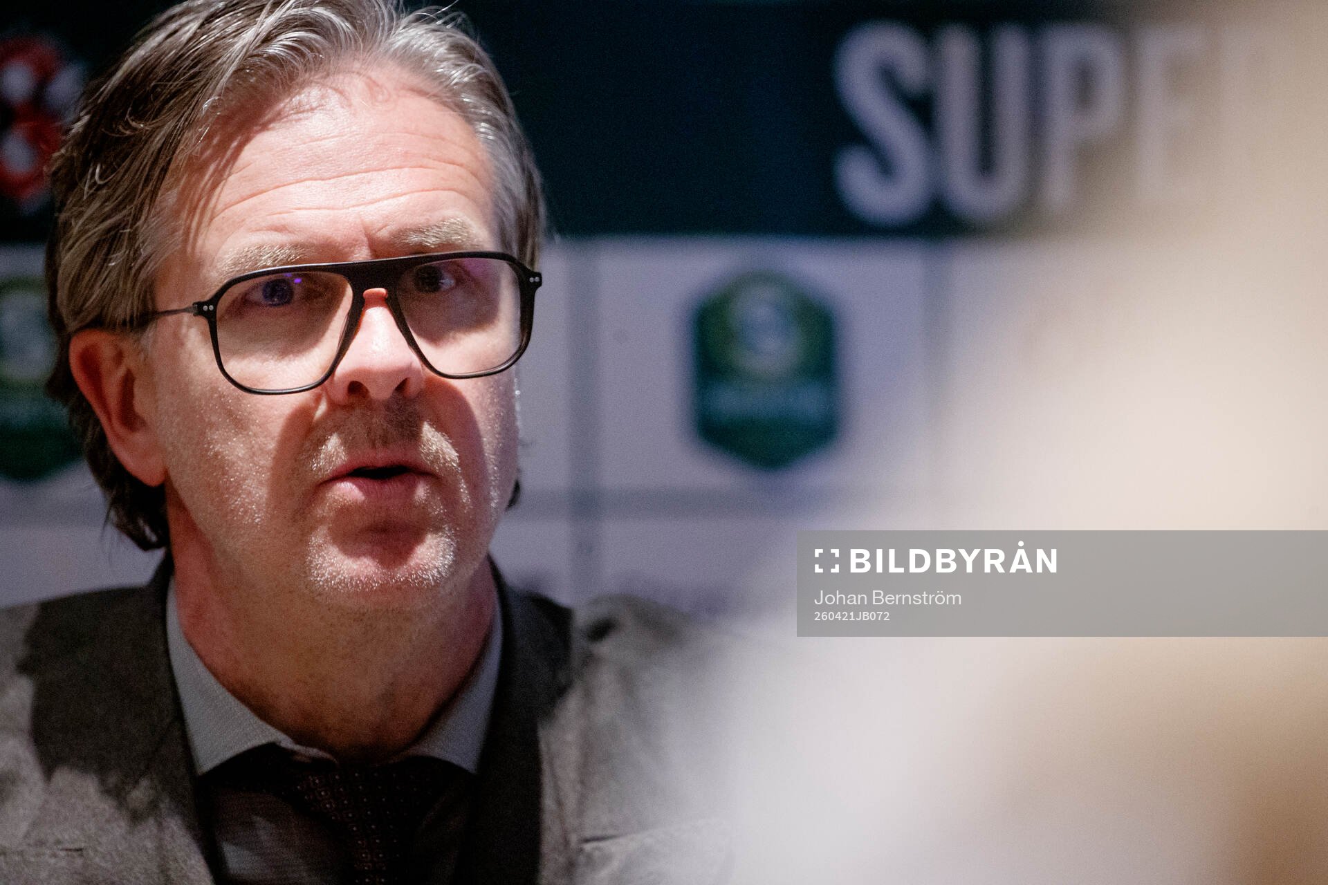 Örebros tränare Rikard Norling på presskonferansen