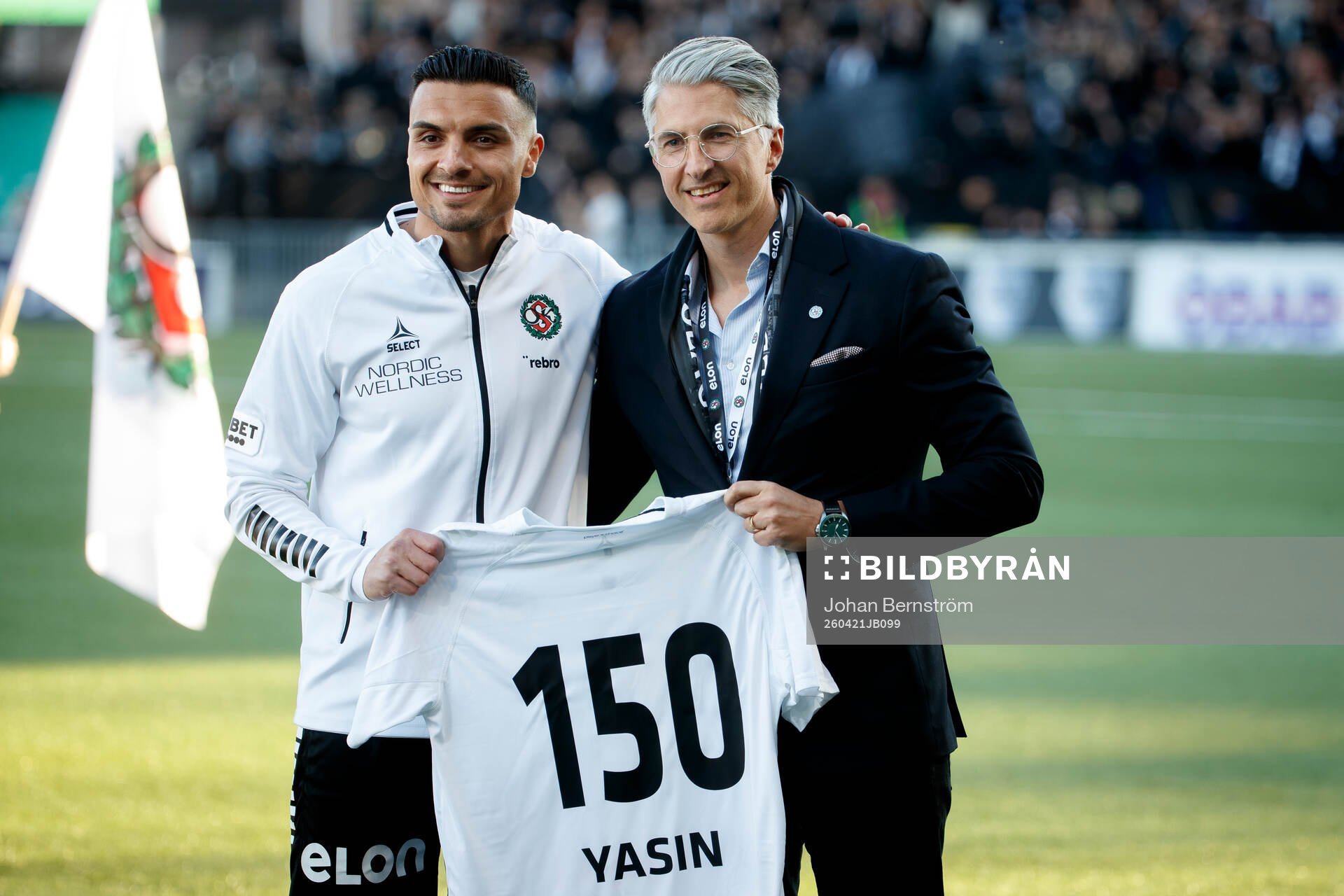 Örebros Ahmed Yasin hyllas för sina 150 matcher i Örebro