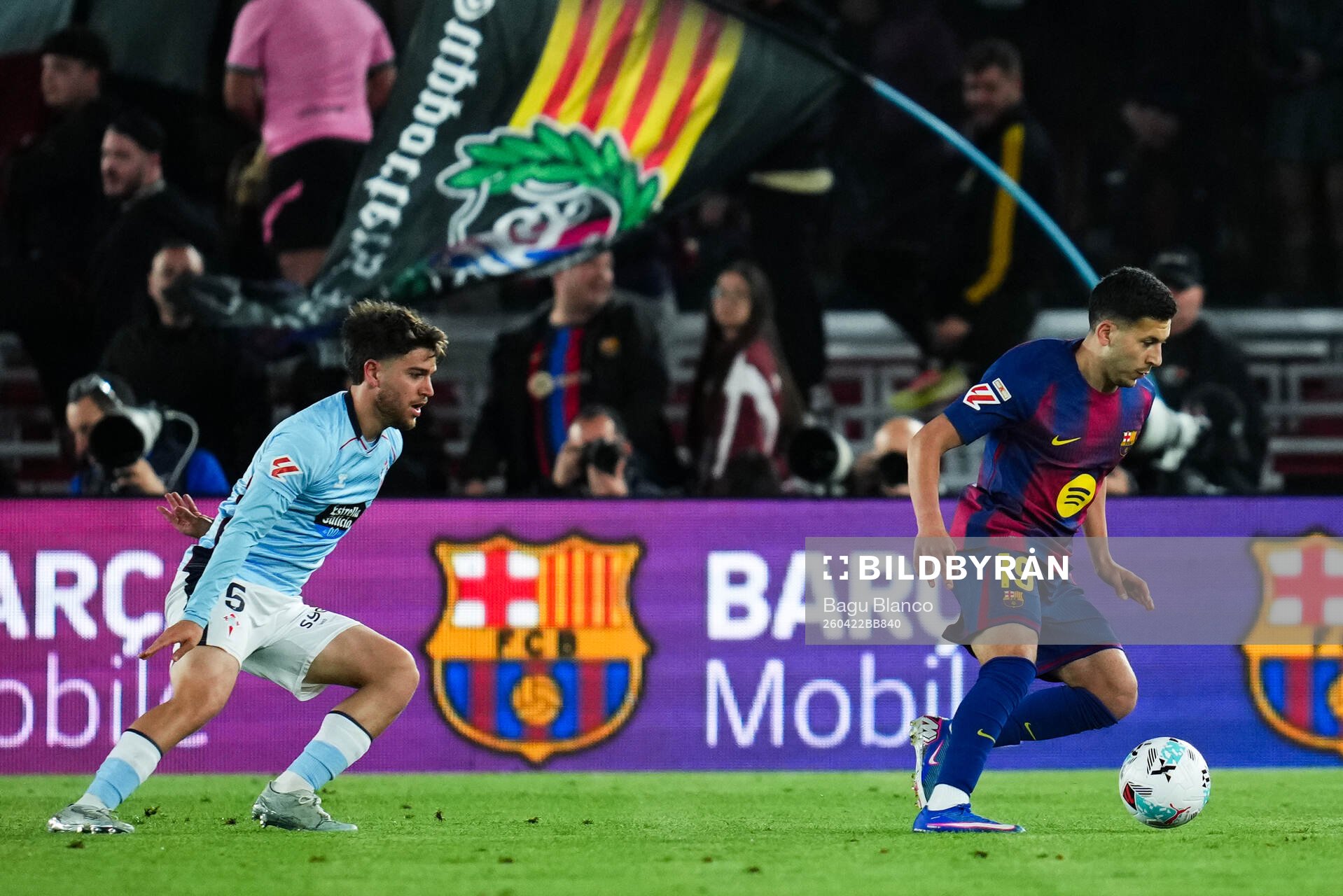 Sergio Carreira of Celta Vigo and Roony Bardghji of