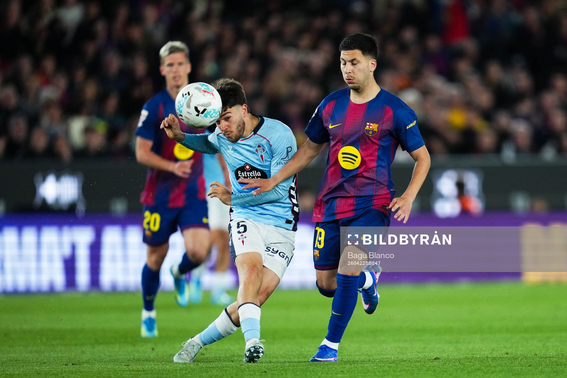 Sergio Carreira of Celta Vigo and Roony Bardghji of