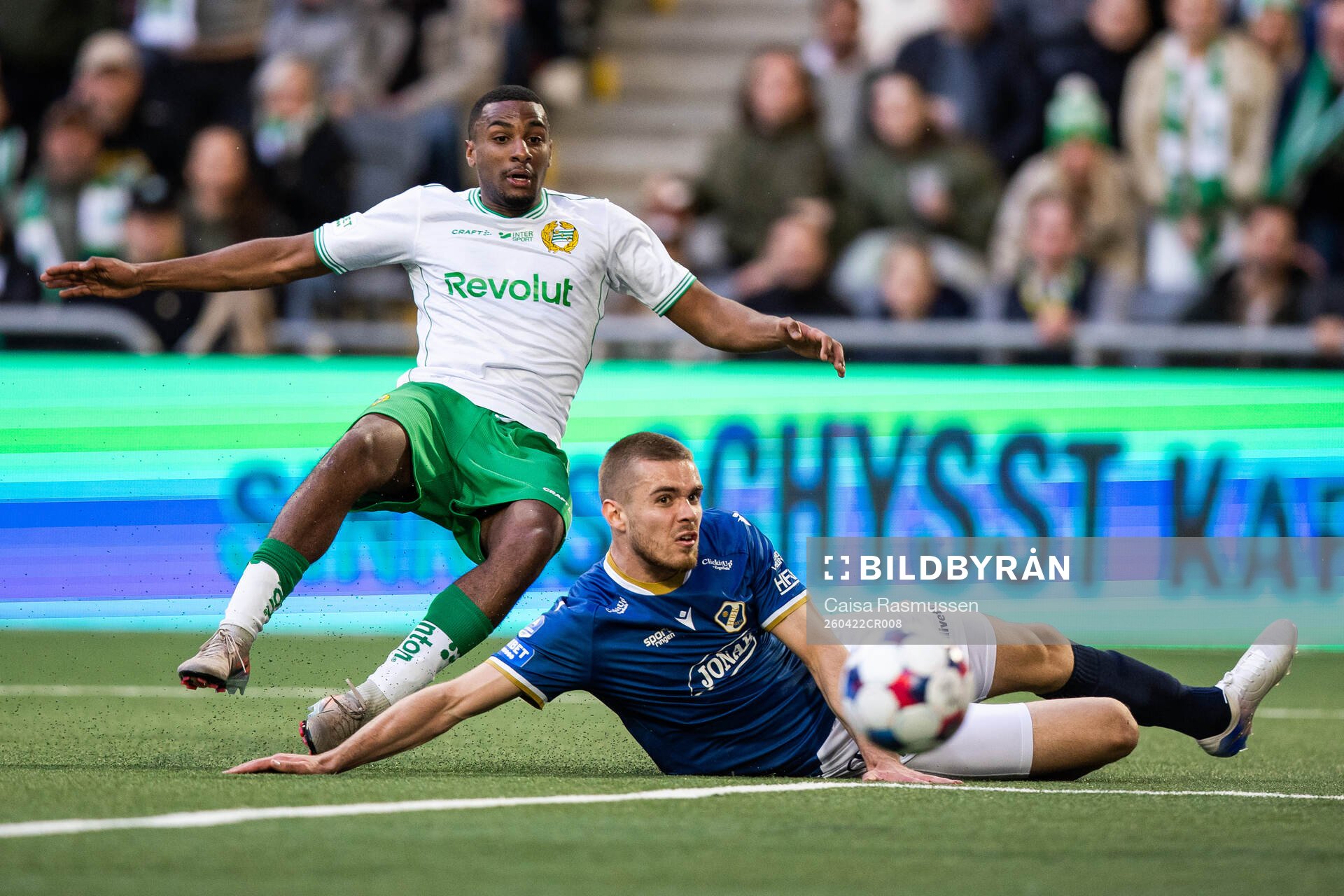 Hammarbys Paulos Abraham och Halmstads Erko Tougjas