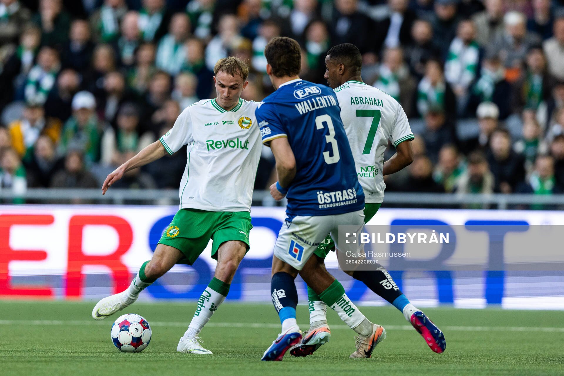 Hammarbys Victor Stange Lind, Paulos Abraham och Halmstads