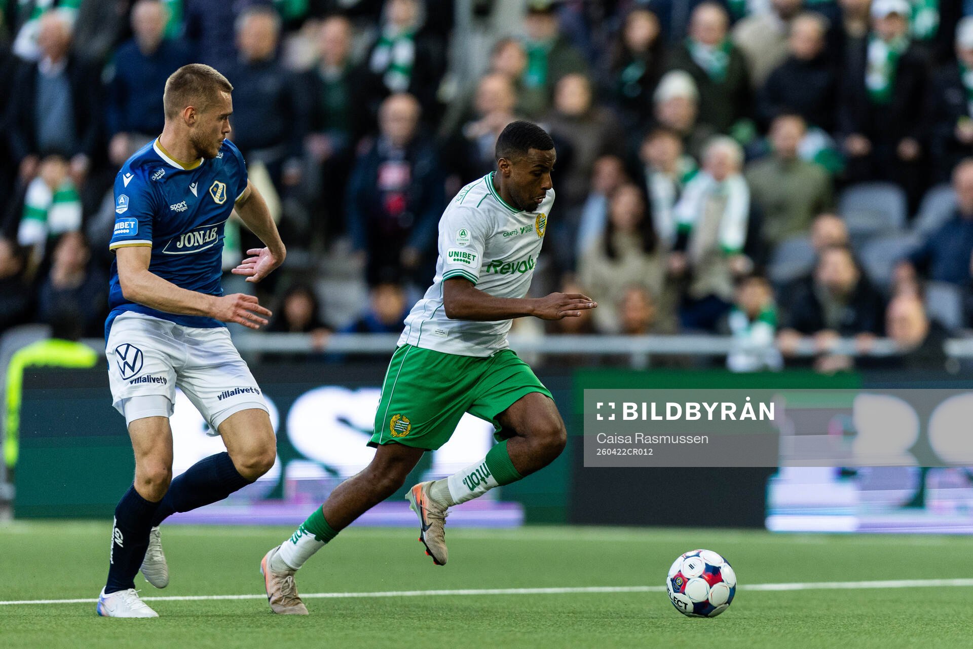 Halmstads Erko Tougjas och Hammarbys Paulos Abraham
