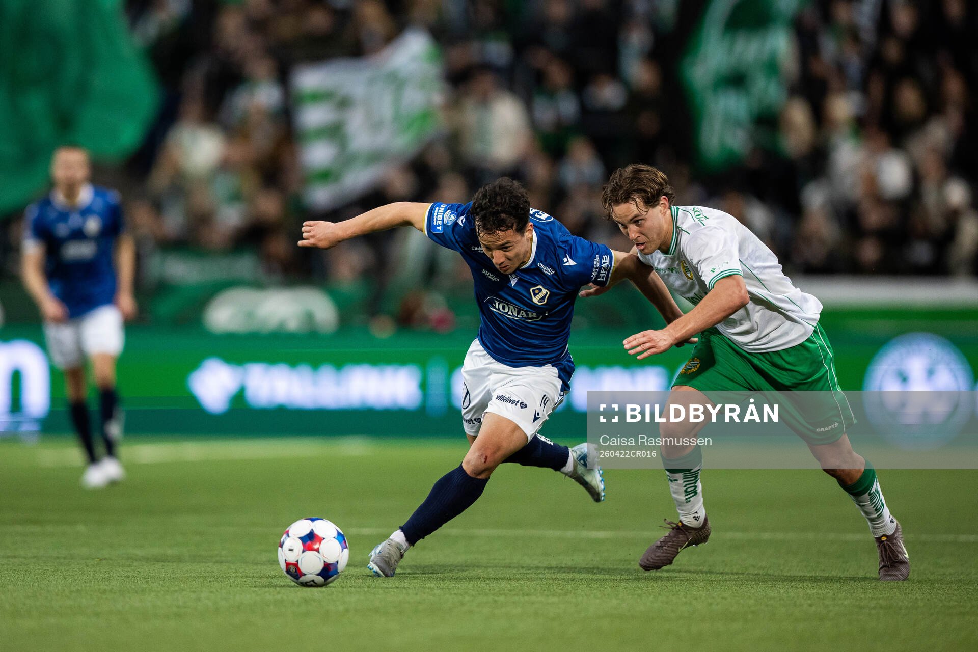 Halmstads Hussein Carneil och Hammarbys Hampus Skoglund