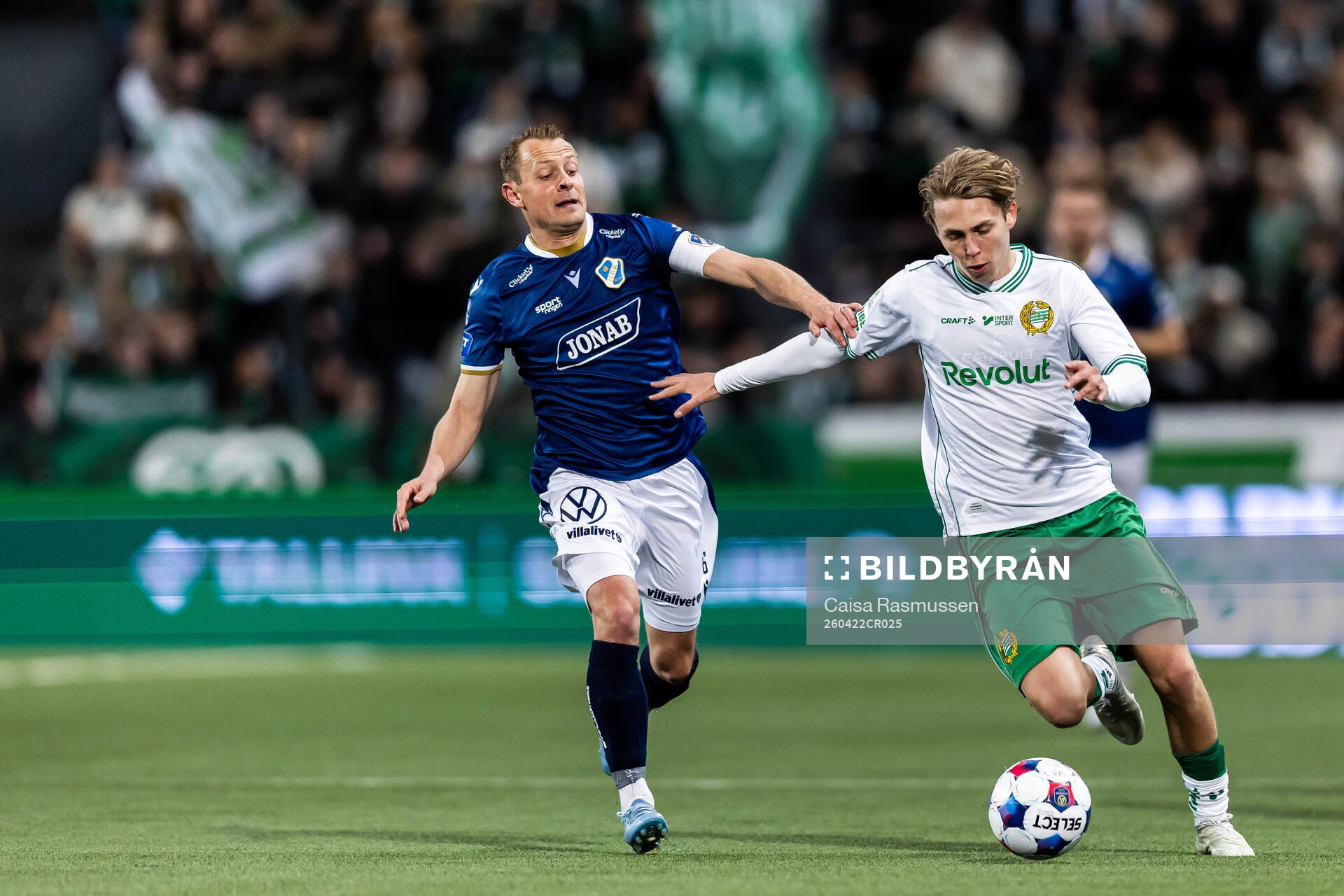 Halmstads Joel Allansson och Hammarbys Wilson Lindberg