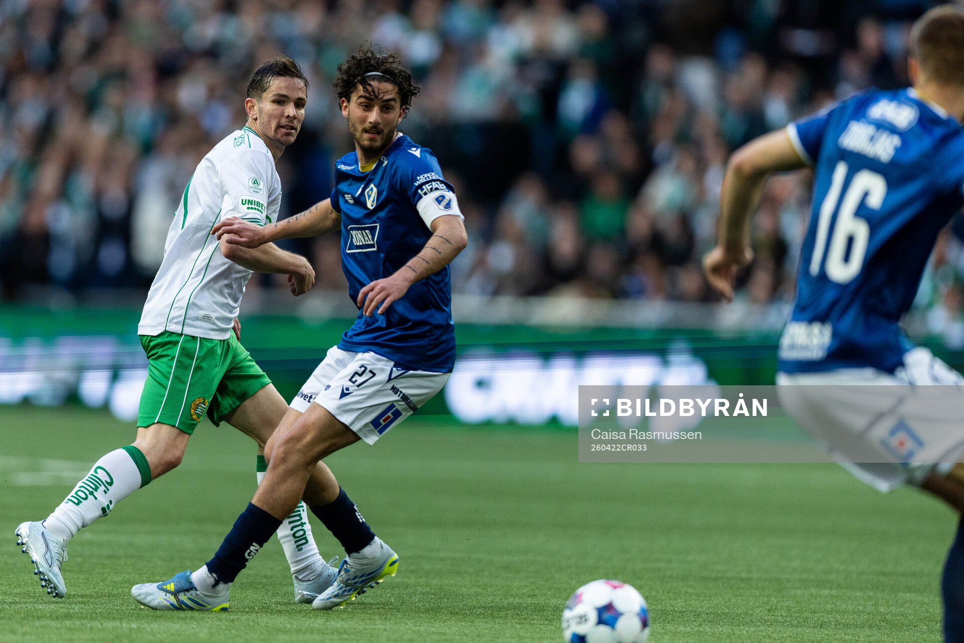 Hammarbys Oscar Johansson Schellhas och Halmstads Rocco