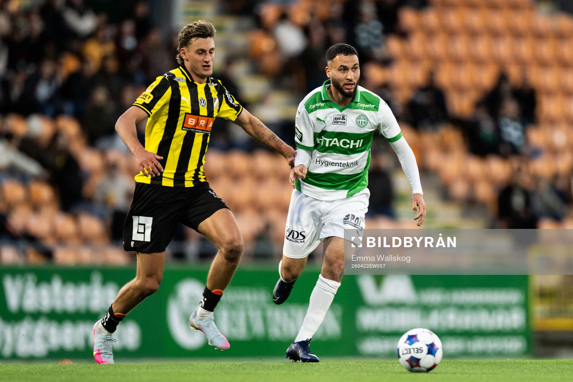 Häckens Silas Andersen och Västerås Abdelrahman Boudah