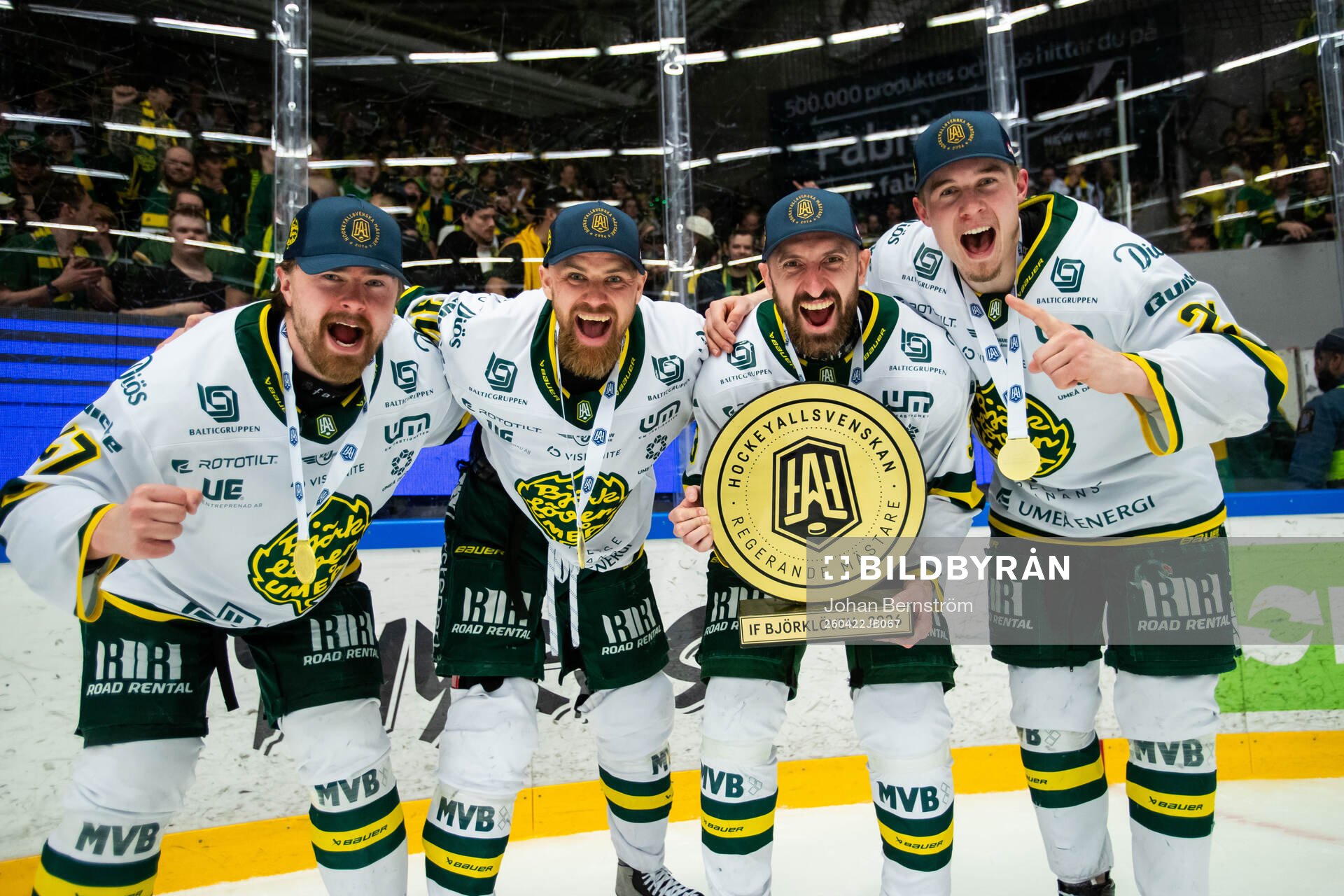 Björklövens Marcus Björk, Albin Lundin och Martin