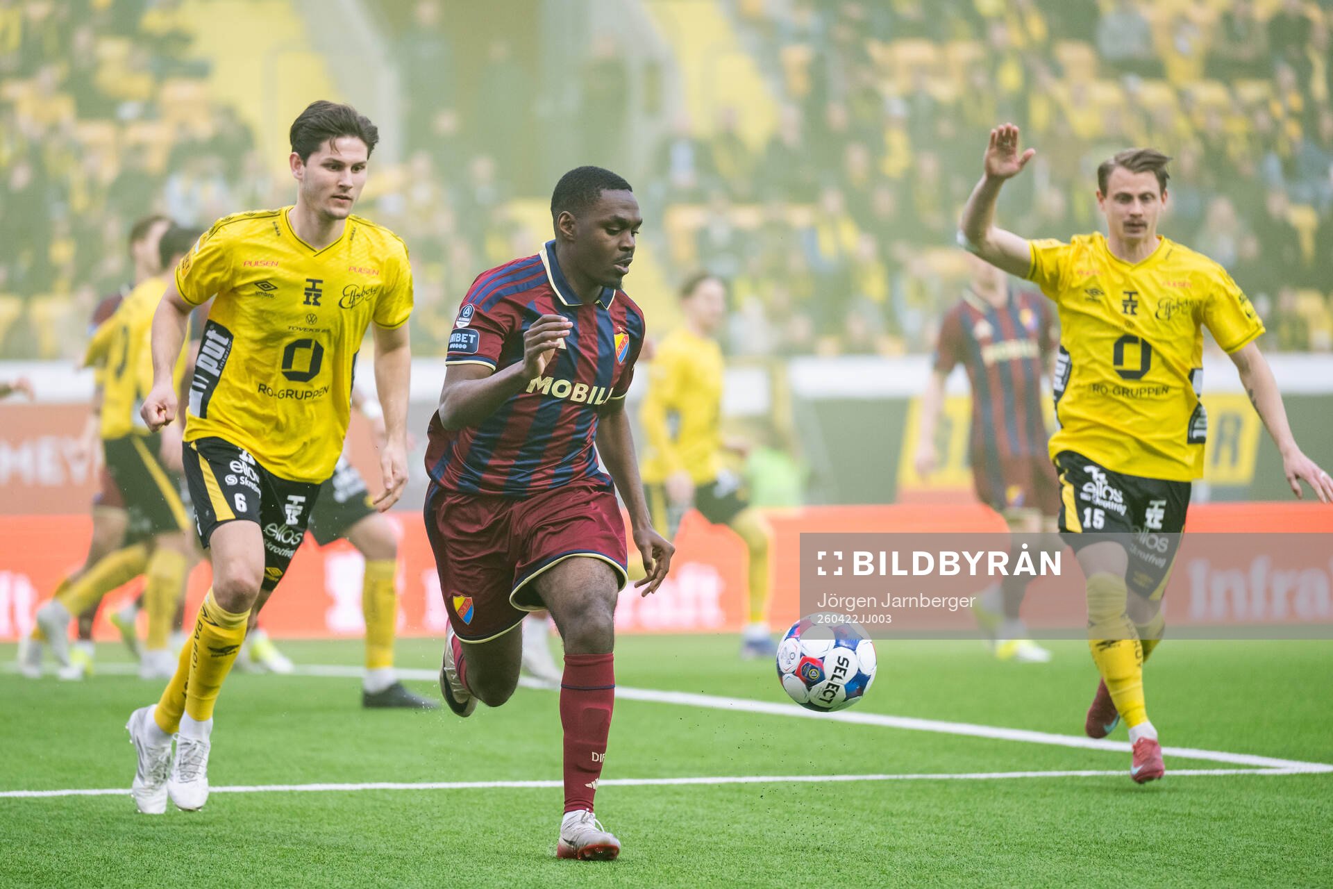 Elfsborgs Rasmus Wikström och Djurgårdens Joel Asoro