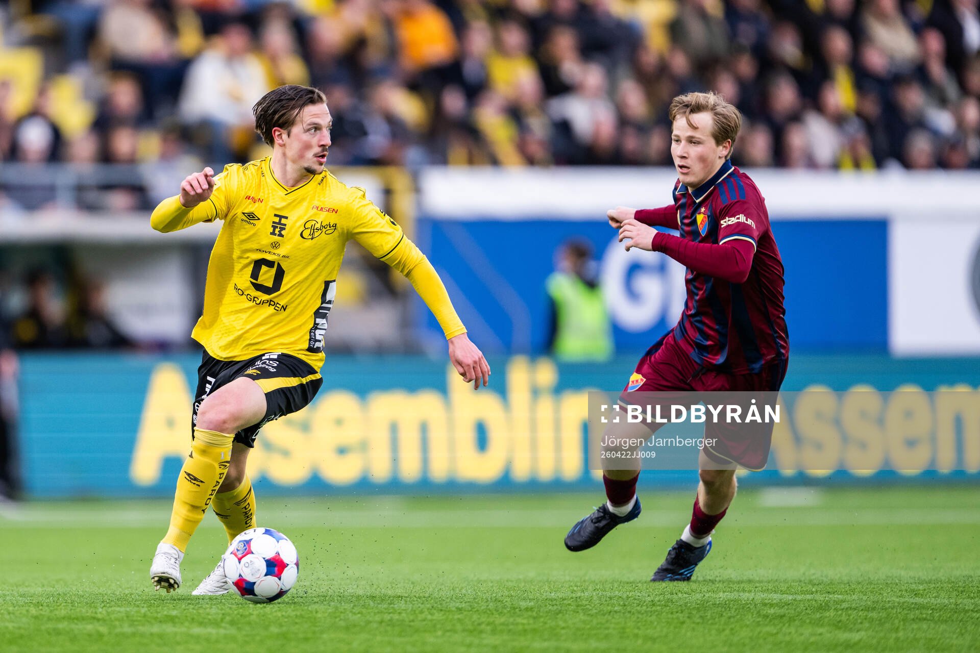 Elfsborgs Simon Olsson och Djurgårdens Bo Hegland