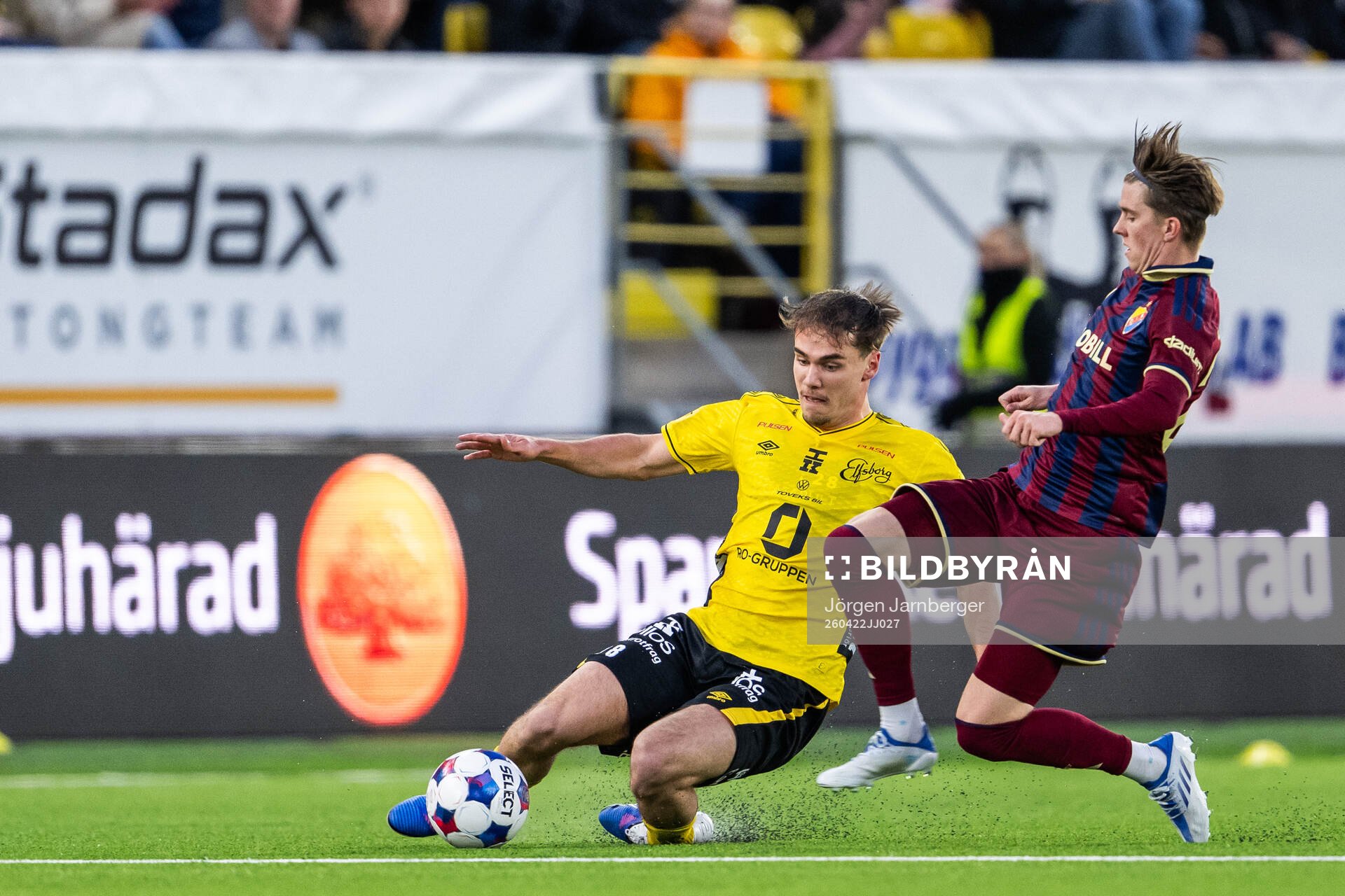 Elfsborgs Frode Aronsson och Djurgårdens Max Larsson