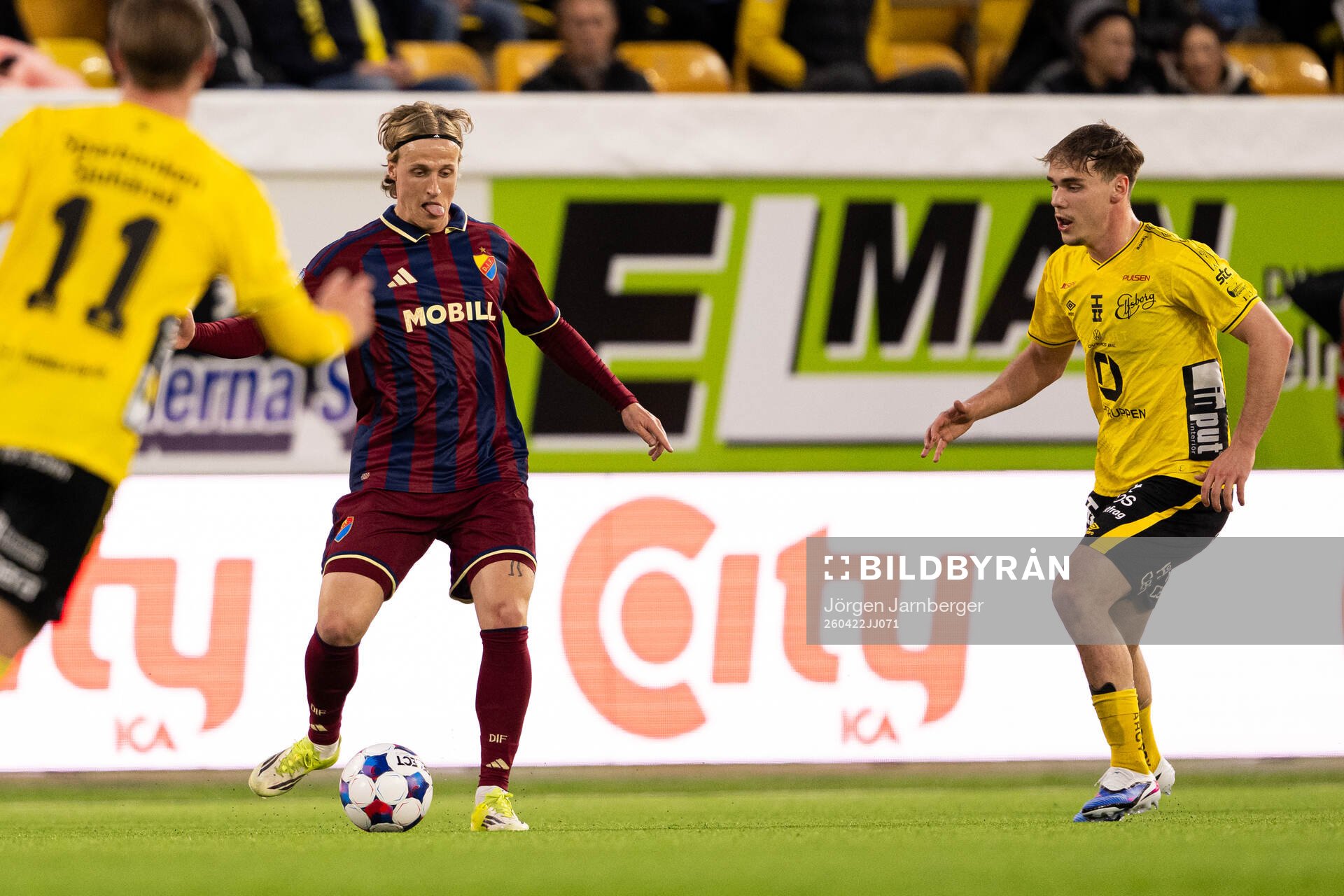 Djurgårdens Jeppe Okkels och Elfsborgs Frode Aronsson