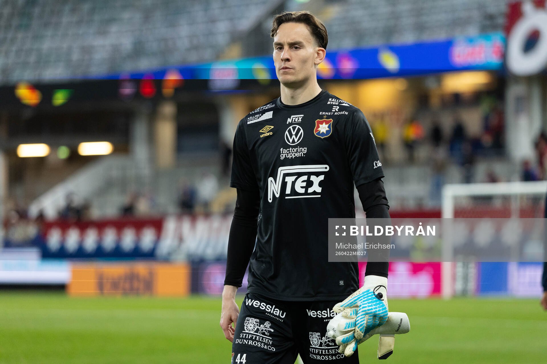 Örgrytes målvakt Hampus Gustafsson deppar