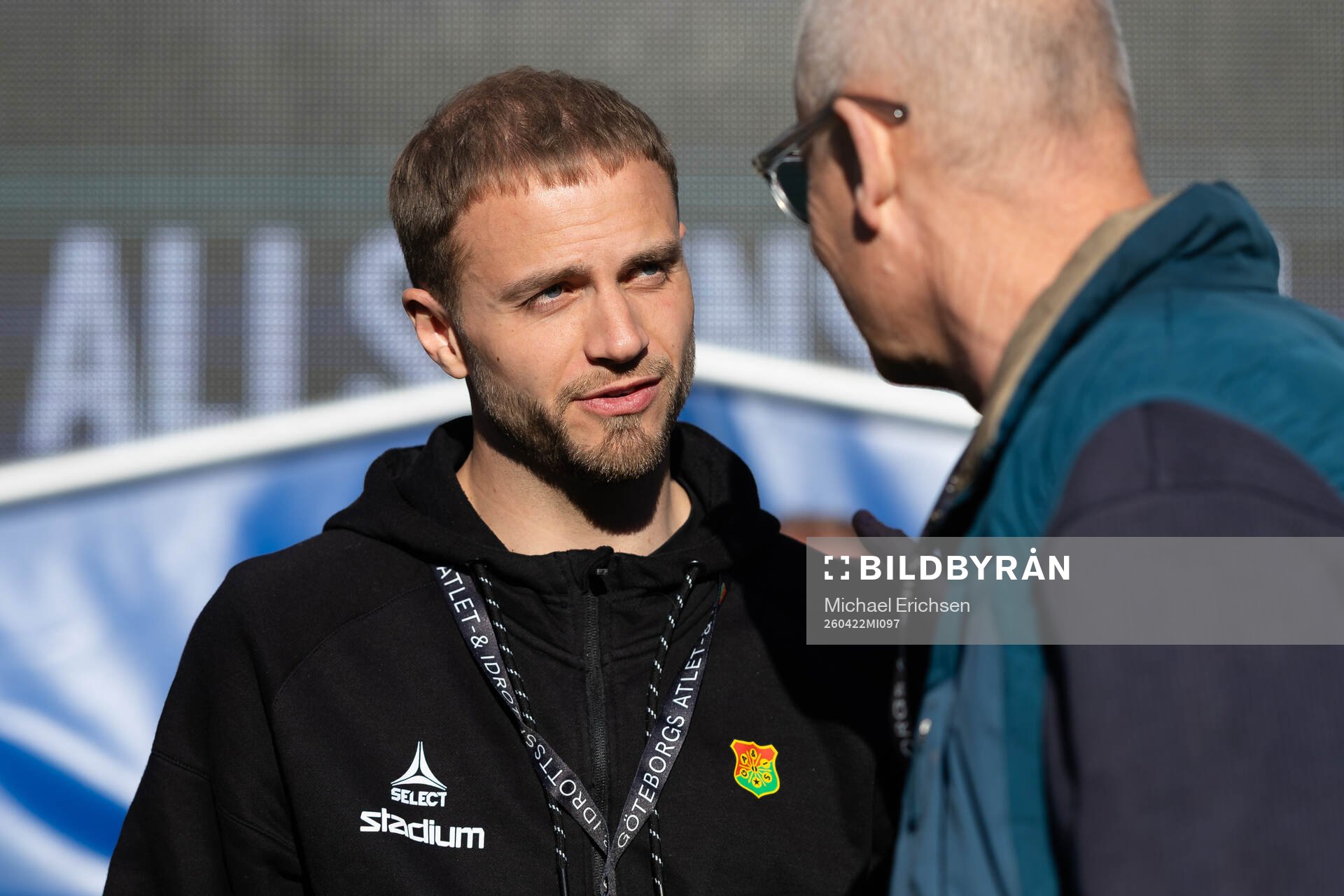GAIS Gustav Lundgren och ordförande Stefan Tilk