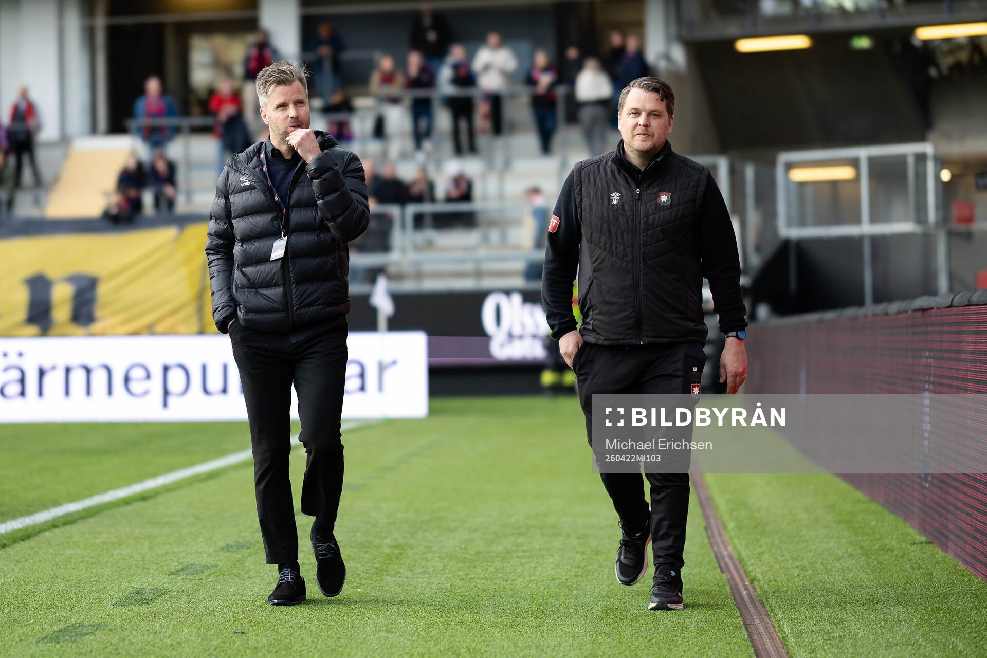 Örgrytes sportchef Pontus Farnerud och tränare Andreas