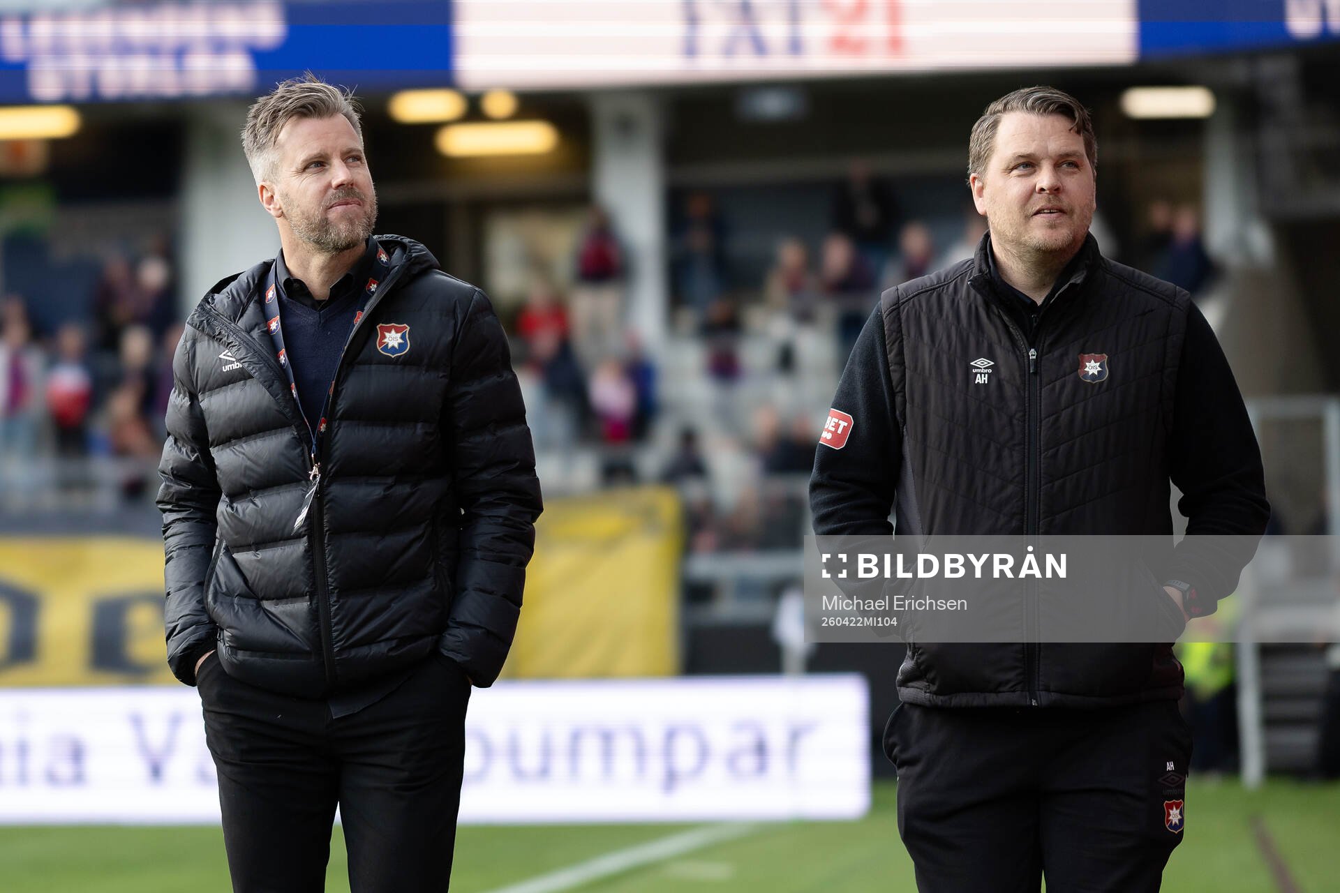 Örgrytes sportchef Pontus Farnerud och tränare Andreas