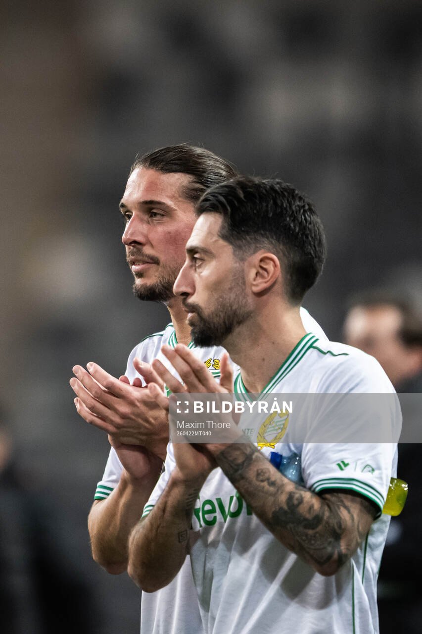 Hammarbys Nikola Vasic och Nahir Besara deppar