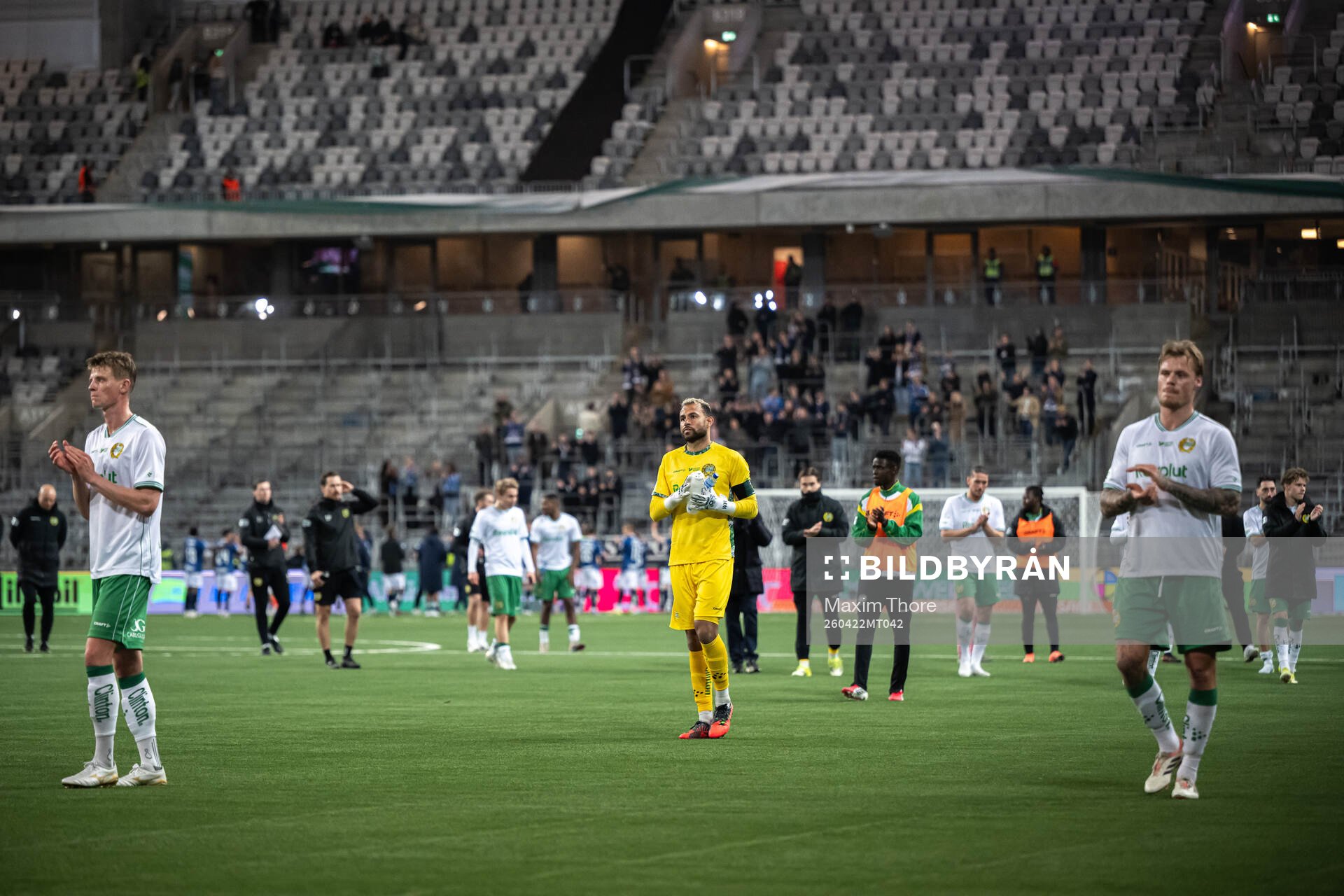 Hammarbys målvakt Warner Hahn deppar