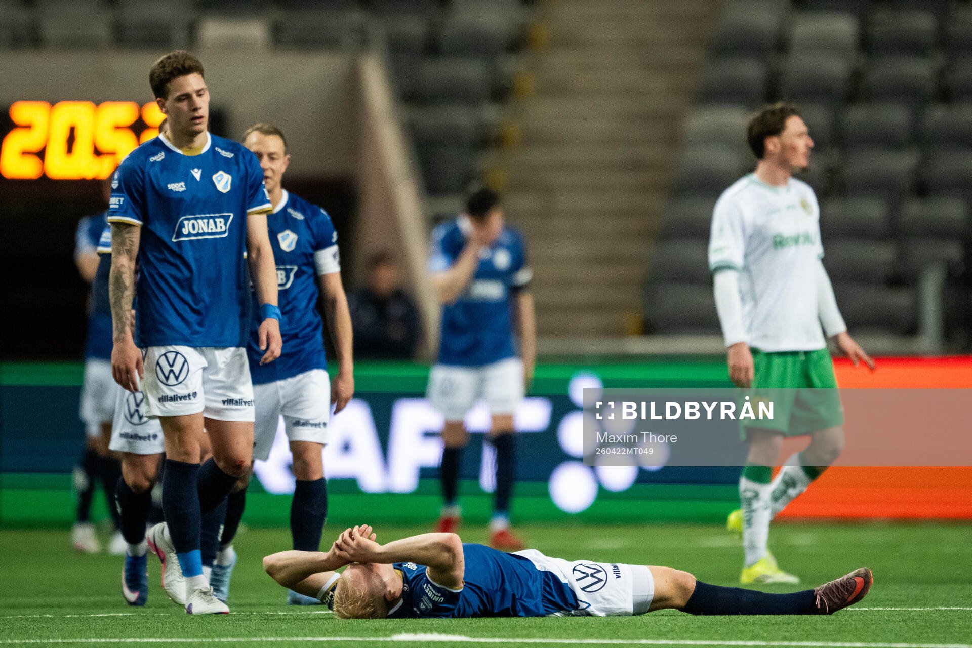 Halmstads Joel Allansson deppar