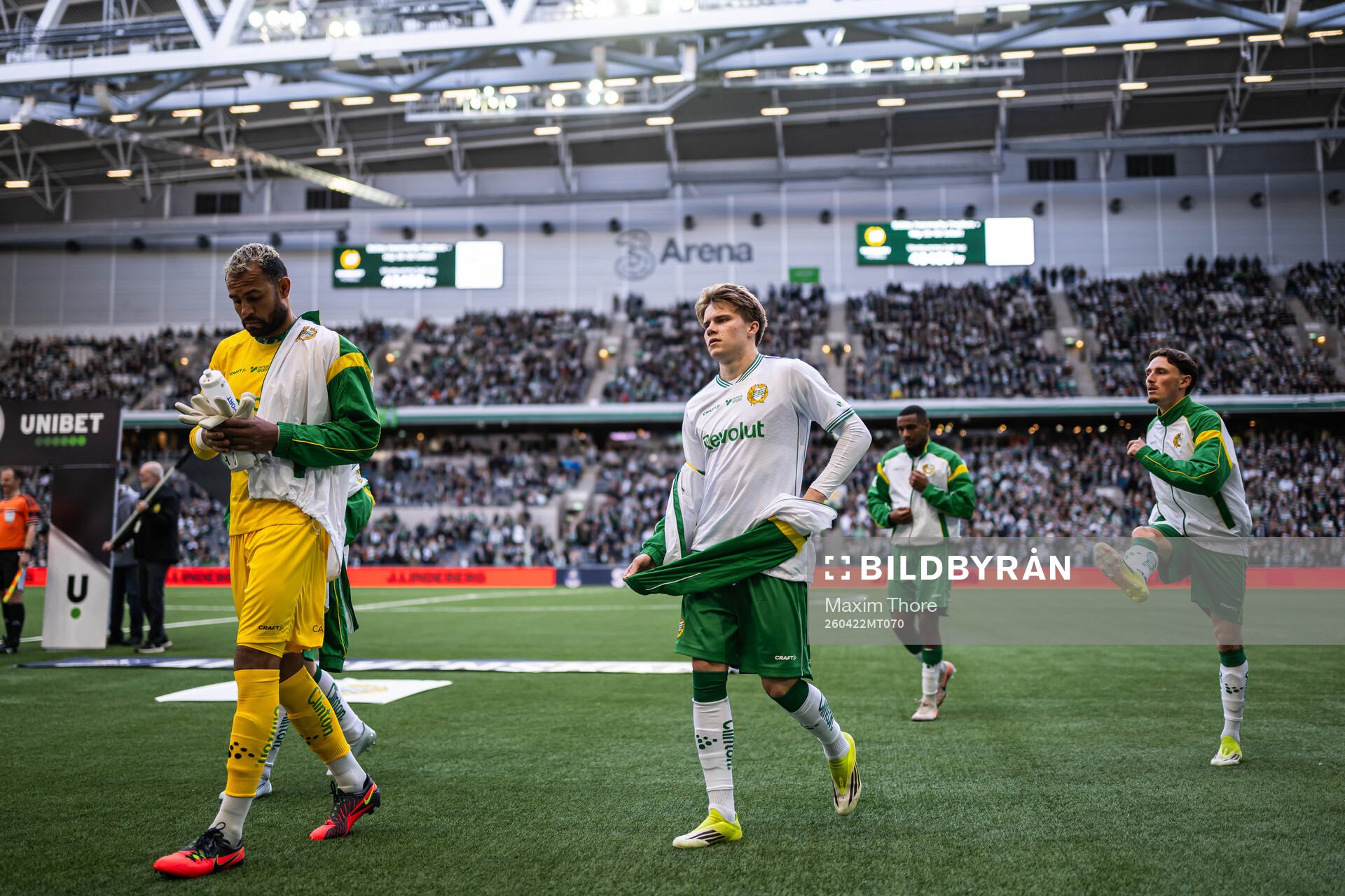Hammarbys målvakt Warner Hahn och Oliver Jordan Hagen