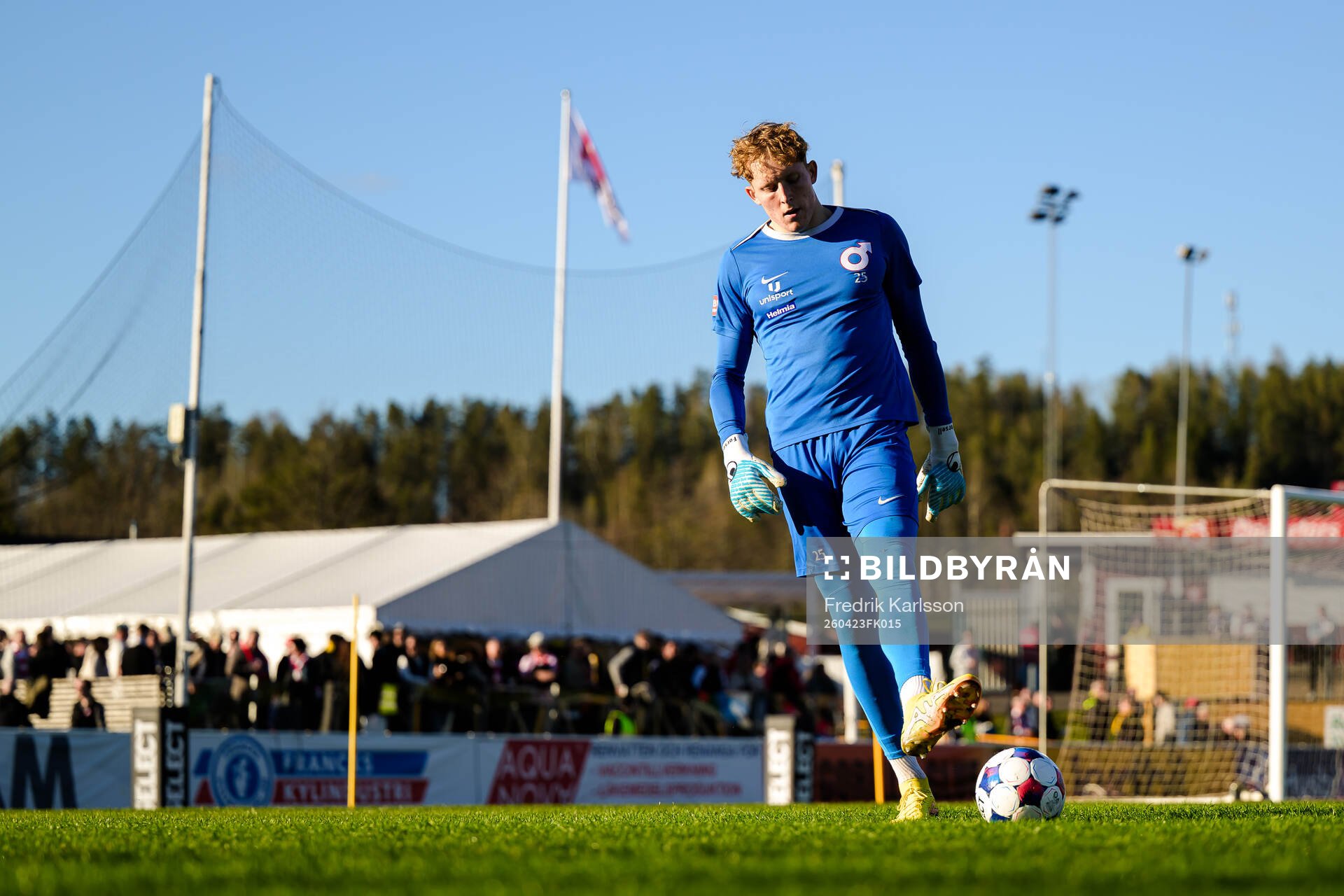 Degerfors målvakt Rasmus Forsell