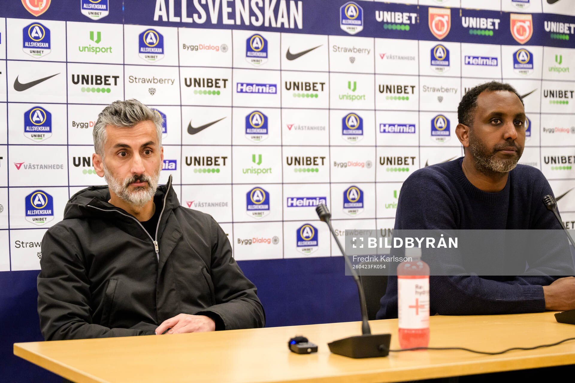 AIKs tränare José Riveiro och Degerfors huvudtränare