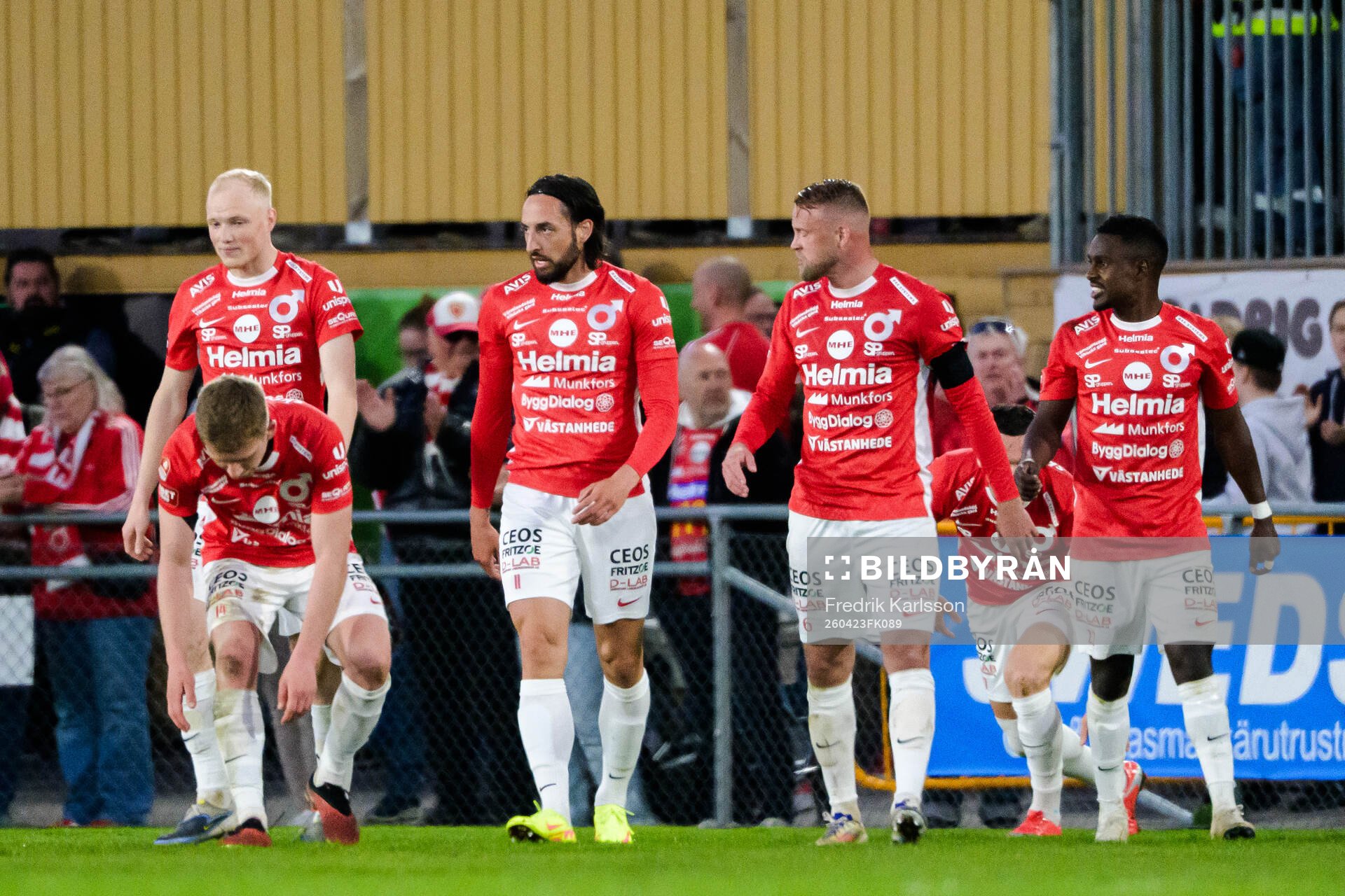 Degerfors Ludvig Fritzson och Dijan Vukojevic jublar