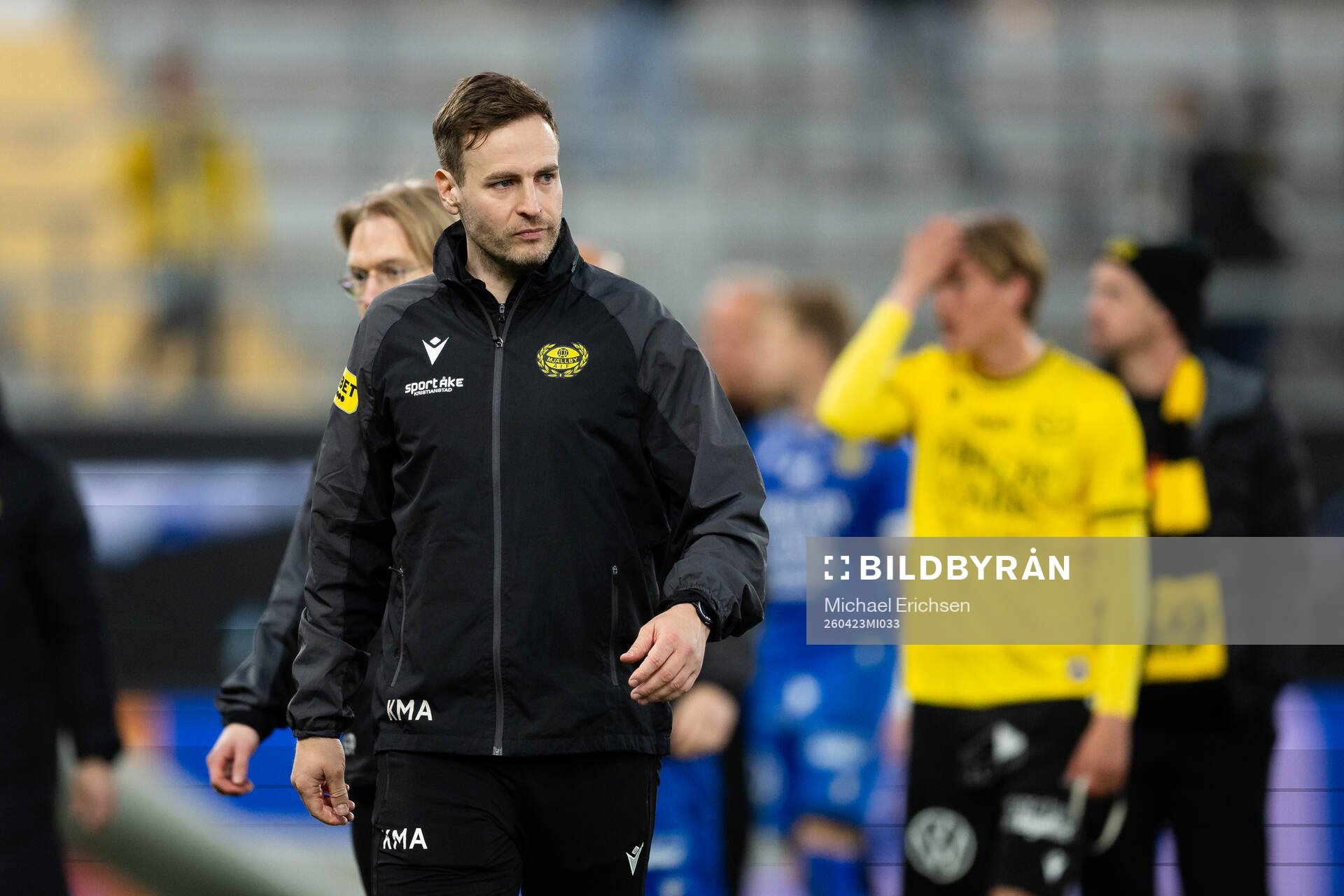 Mjällbys tränare Karl Marius Aksum