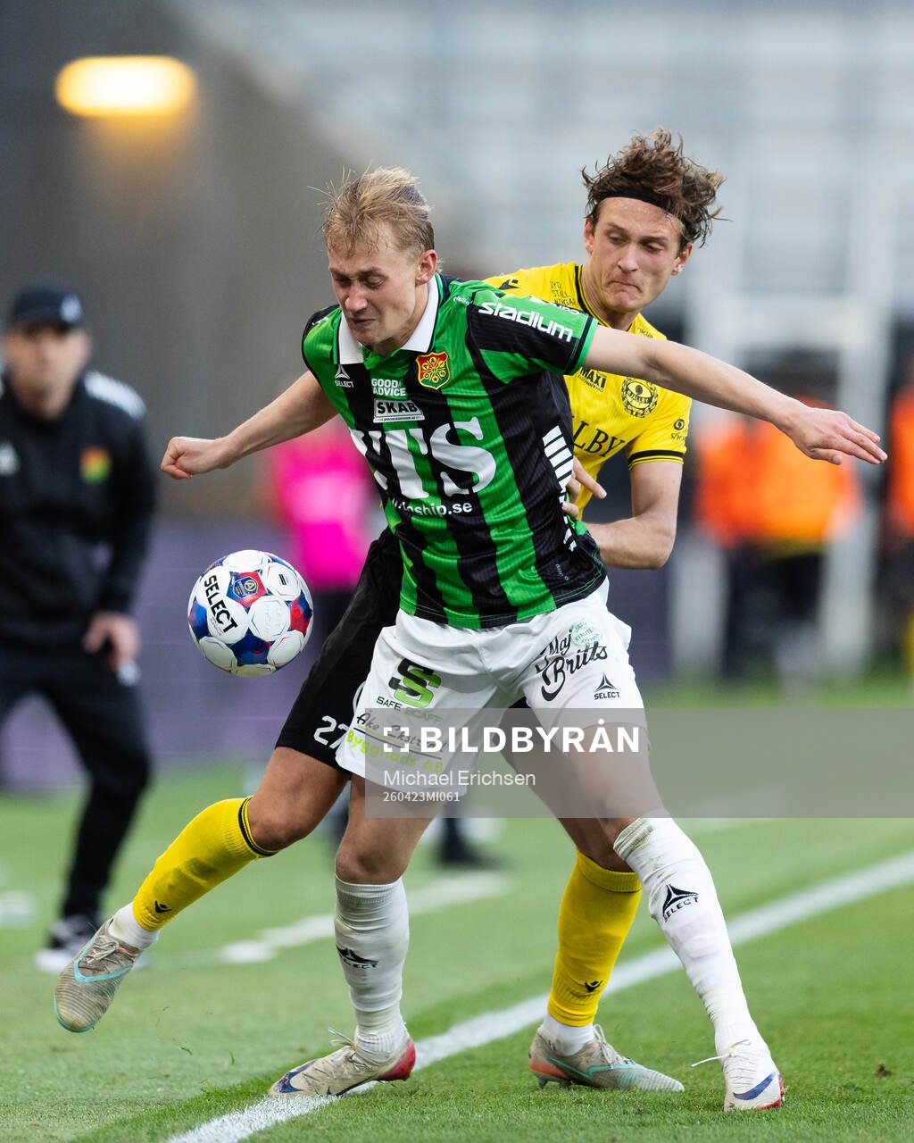 GAIS Henry Sletsjøe och Mjällbys Ludvig Tidstrand