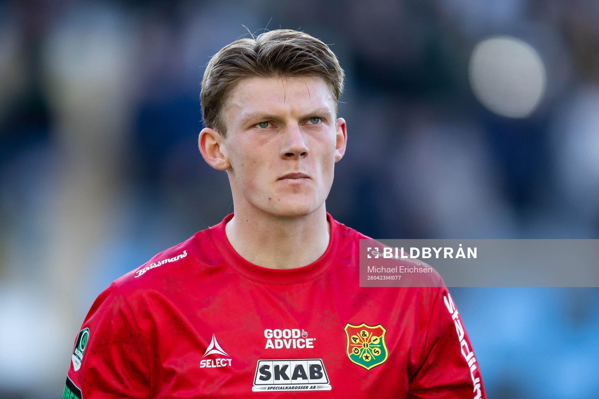 GAIS målvakt Andreas Hermansen  på line up
