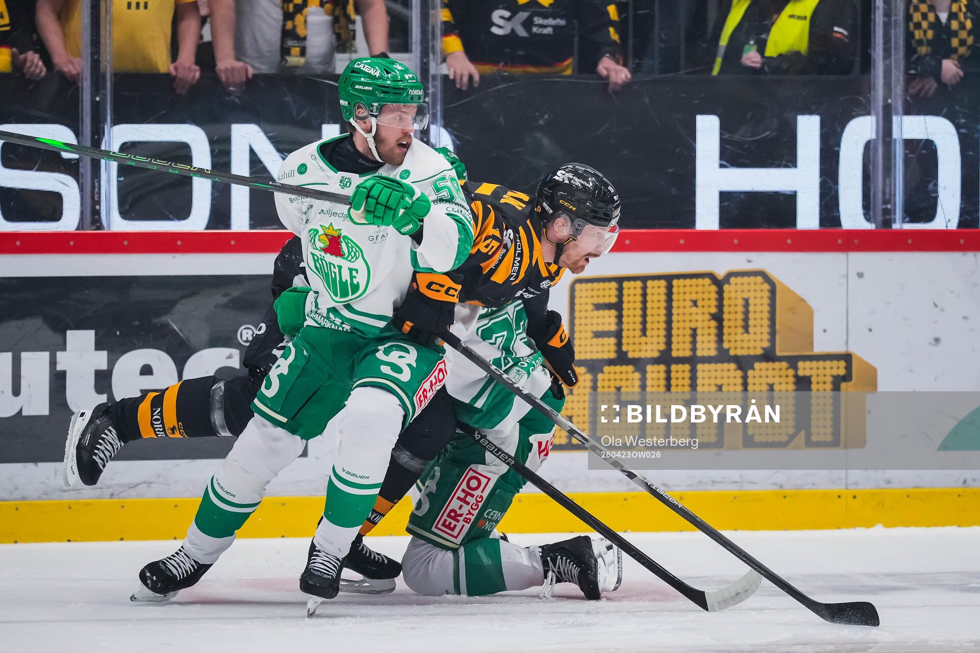Rögles Filip Johansson och Skellefteås Lars Bryggman