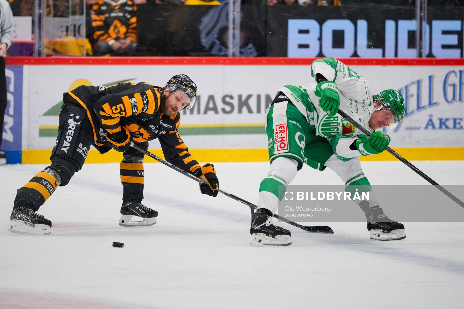 Skellefteås Arvid Lundberg Rögles Fredrik Olofsson