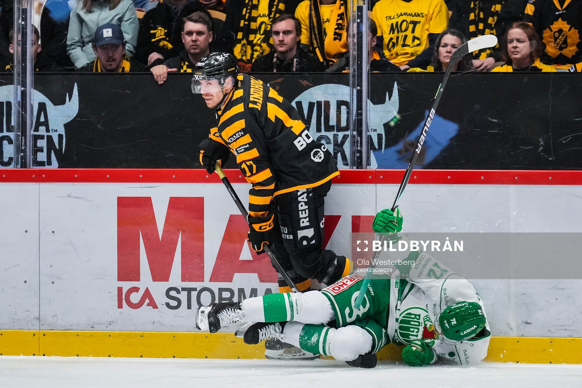 Skellefteås Pär Lindholm och Rögles Daniel Zaar