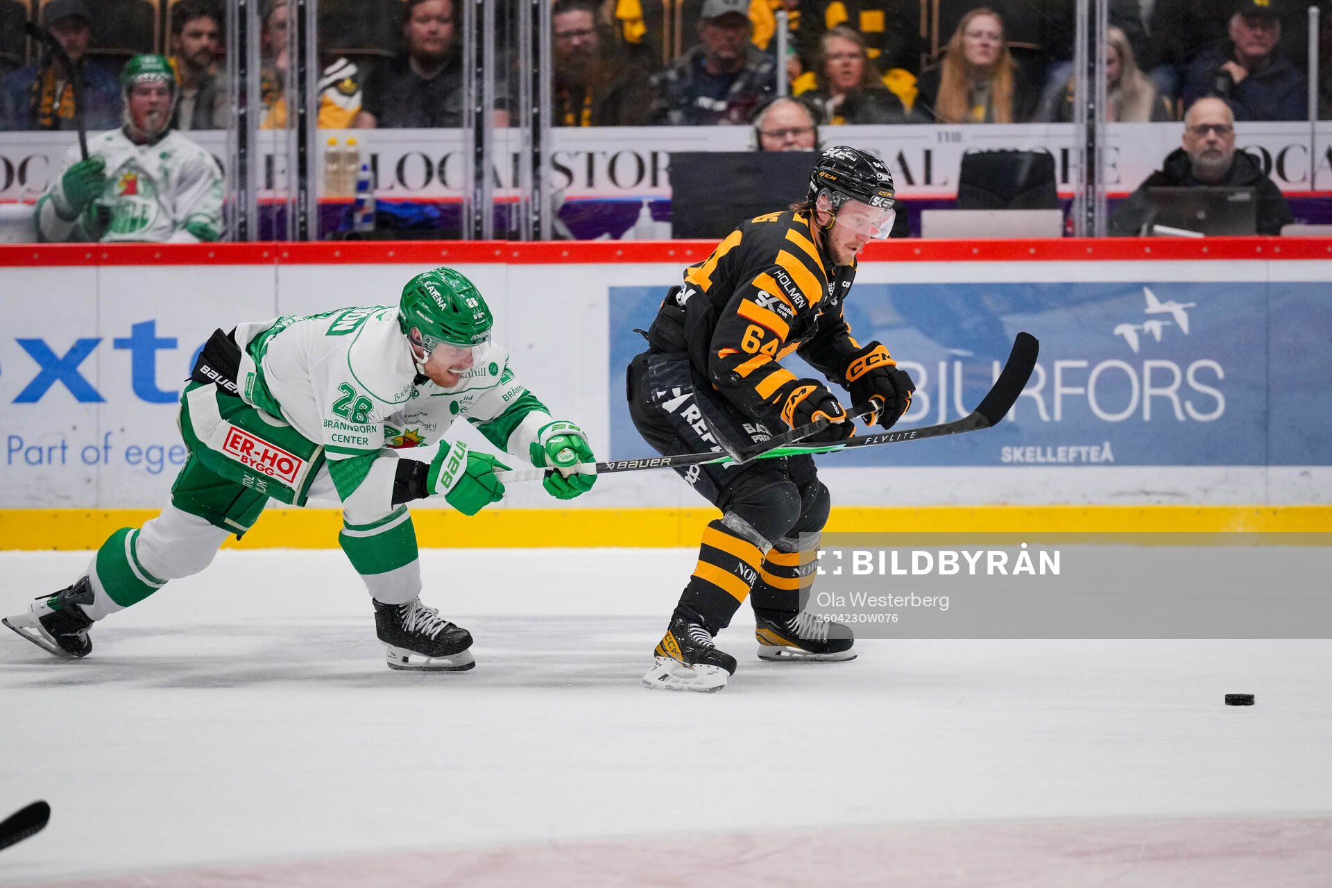 Rögles Anton Bengtsson och Skellefteås Jonathan Pudas