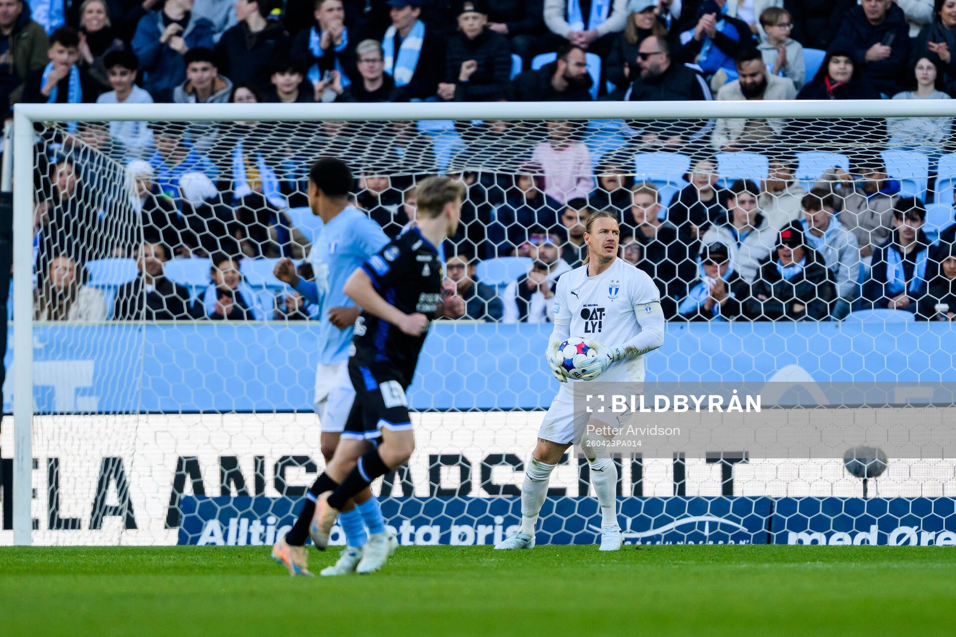 Malmö FFs målvakt Johan Dahlin