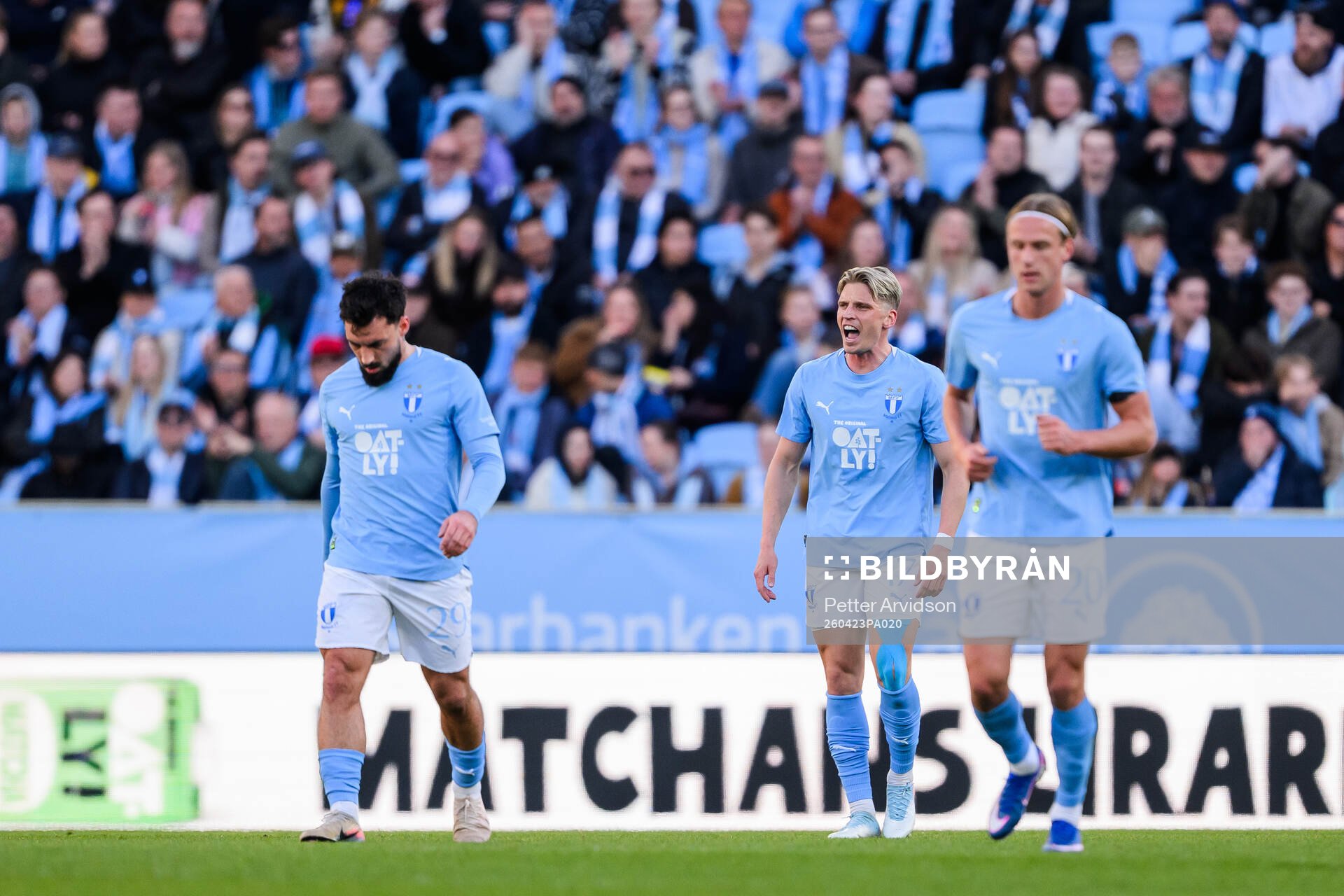 Malmö FFs Sead Haksabanovic, Jens Stryger Larsen och Erik