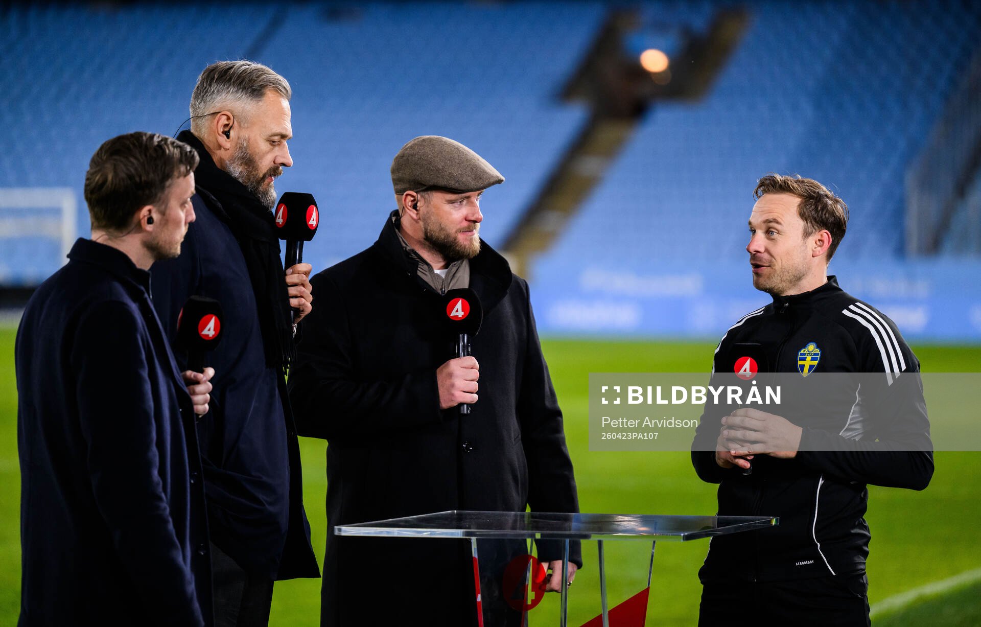 Domare Kristoffer Karlsson i TV4s studio