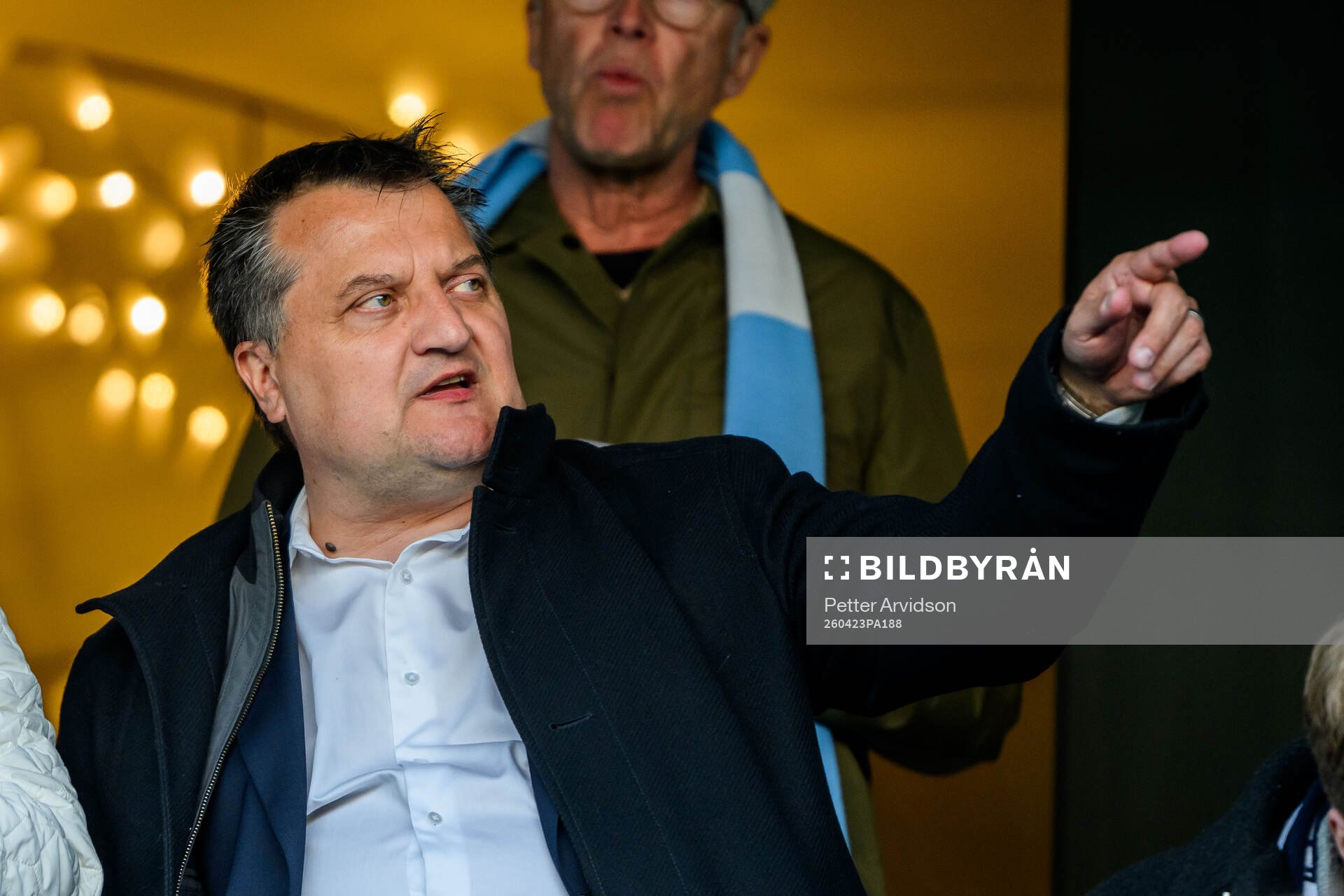 Malmö FFs ordförande Zlatko Rihter fotbollsmatchen i