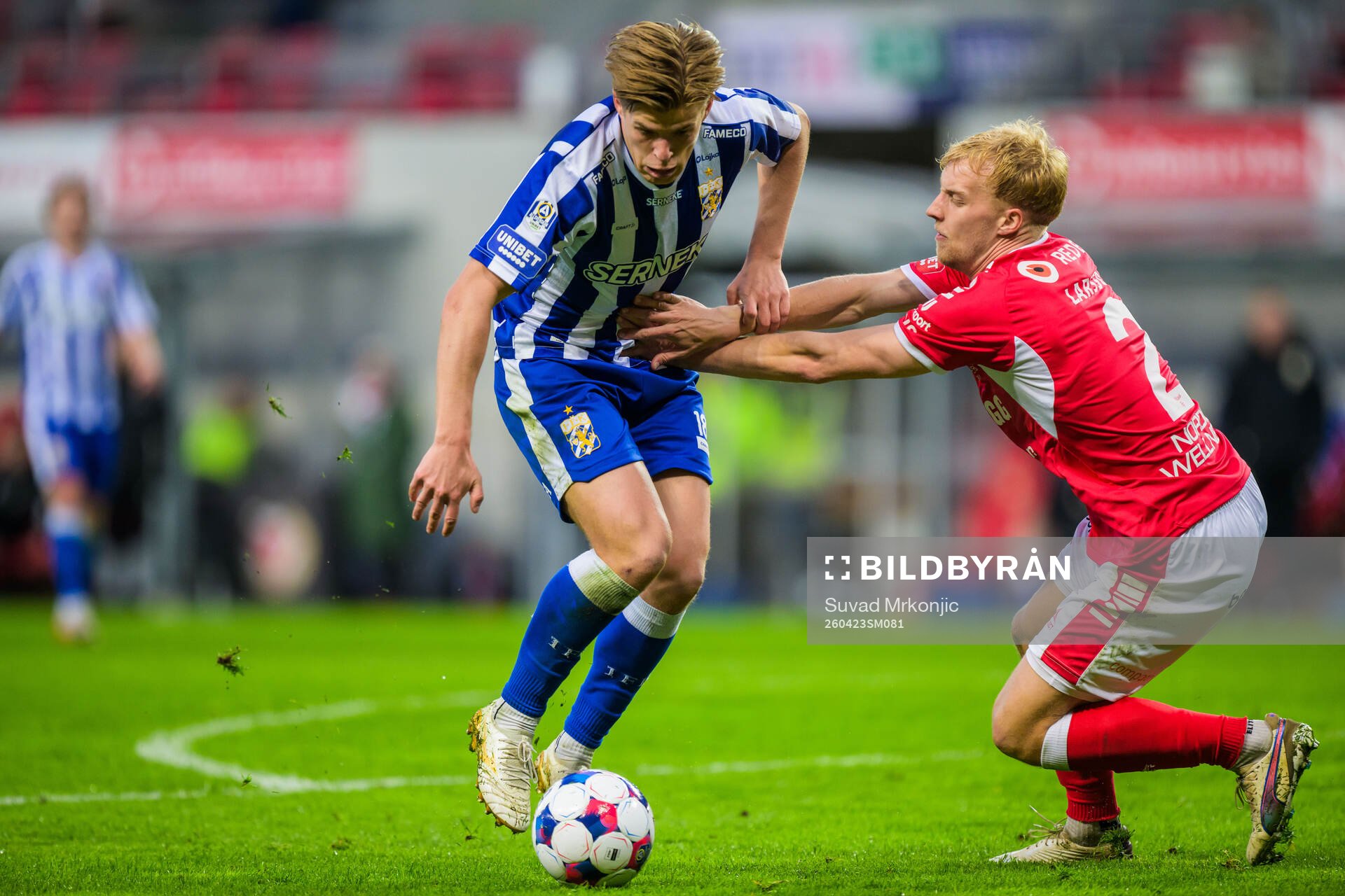 IFK Göteborgs Felix Eriksson och Kalmars Victor Larsson