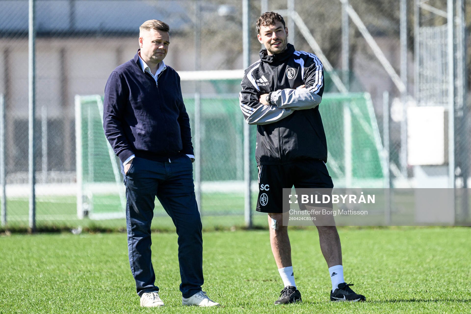 Sportchef Robert Grandén och fysioterapeut Sebastian Ceder