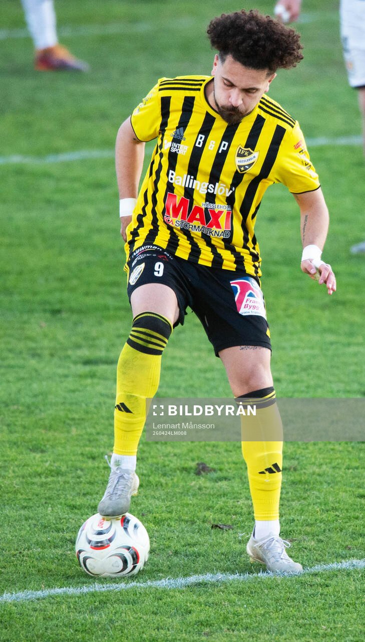IFK Hässleholms Waseem Jafleh i matchen i division 3