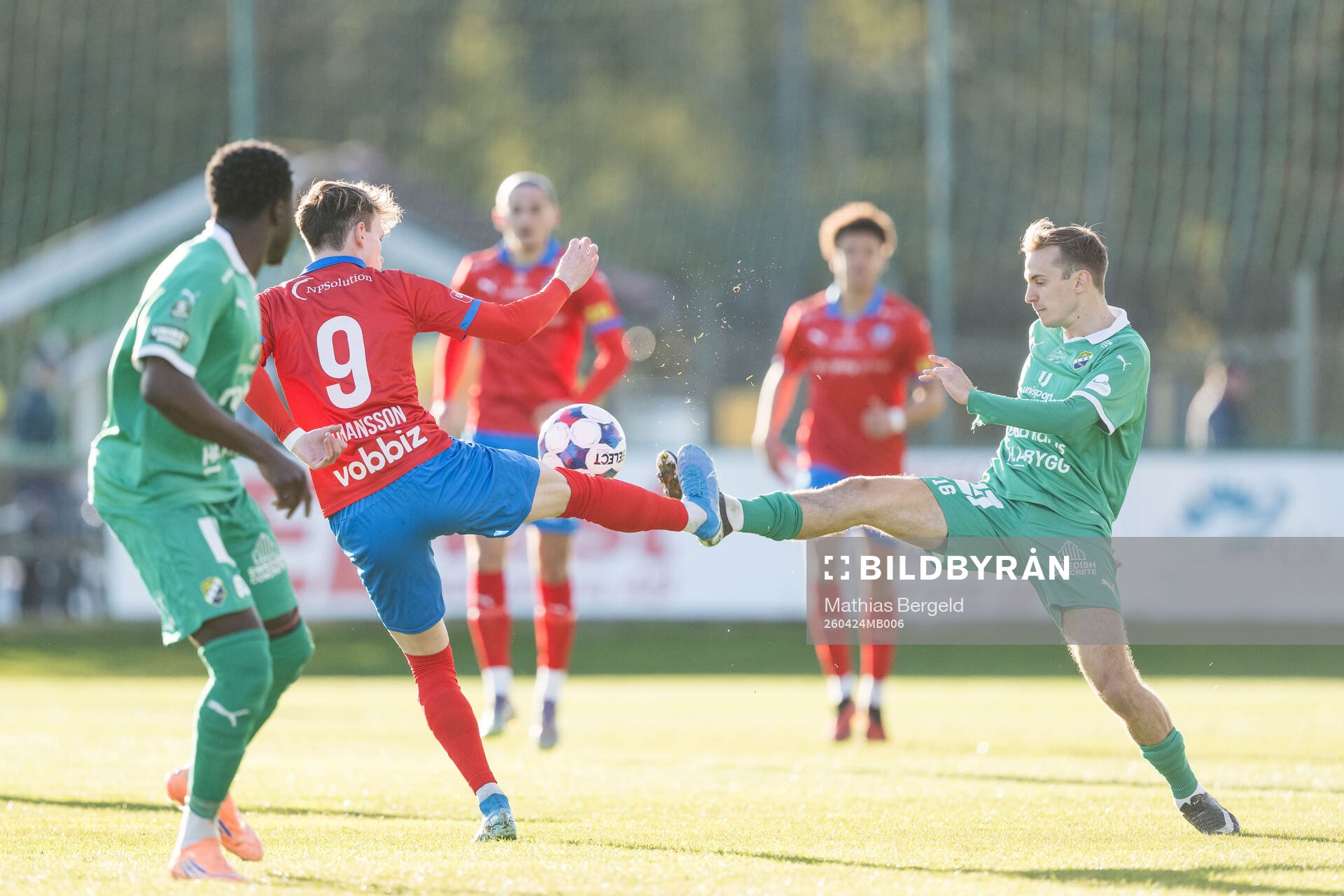 Helsingborgs Alexander Johansson och Ljungskiles Emilio