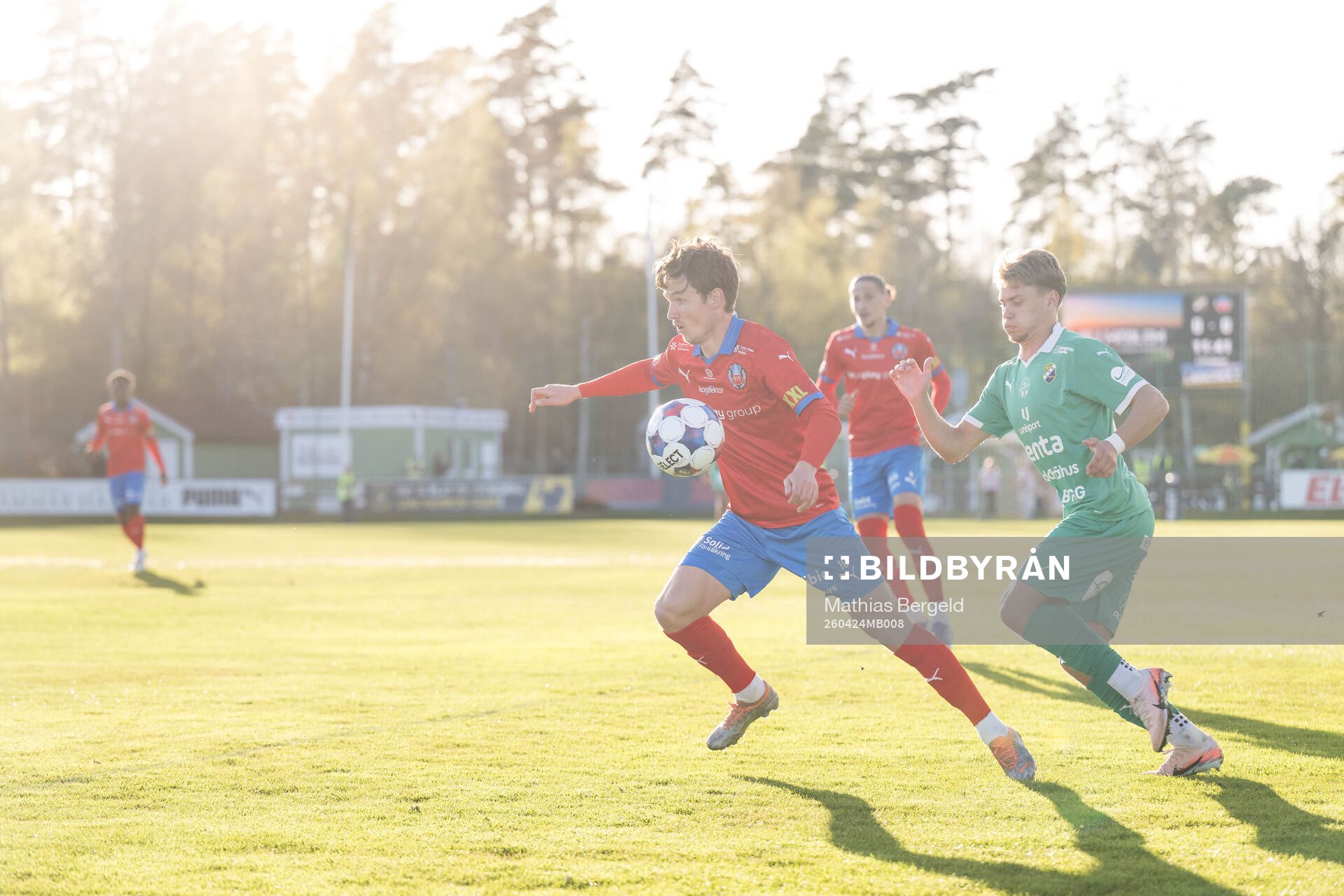 Helsingborgs Max Svensson och Ljungskiles Alfons Borén