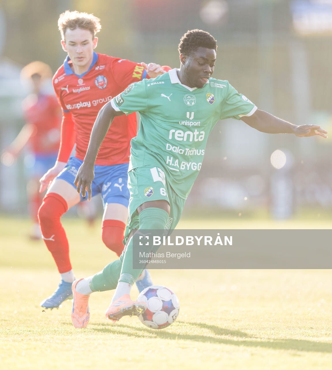 Helsingborgs Alexander Johansson och Ljungskiles Gideon