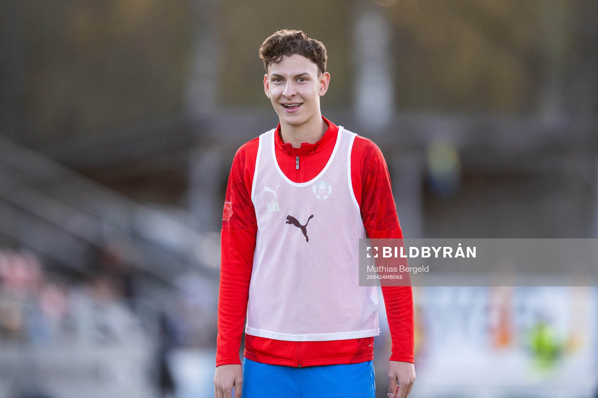 Helsingborgs Lino Wernberg Hyppänen i halvtid