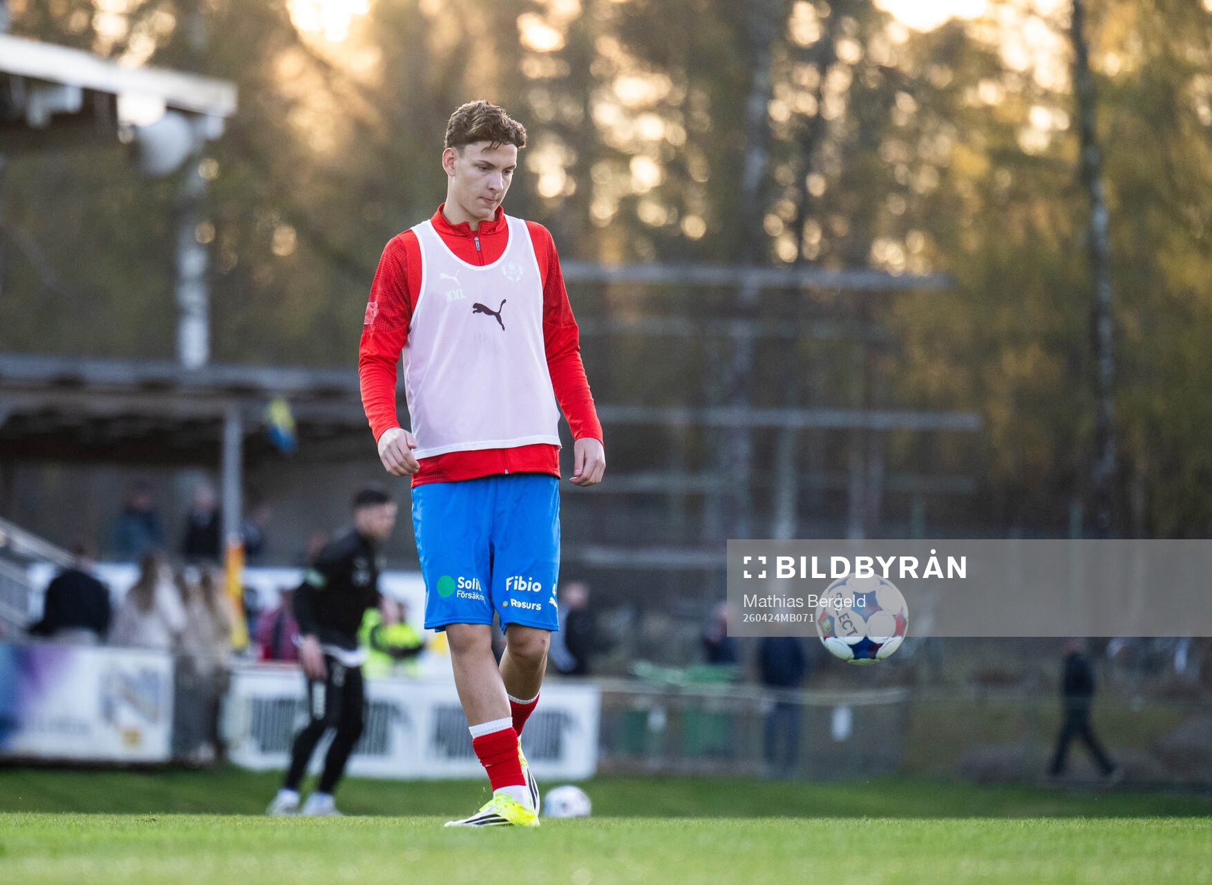 Helsingborgs Lino Wernberg Hyppänen i halvtid